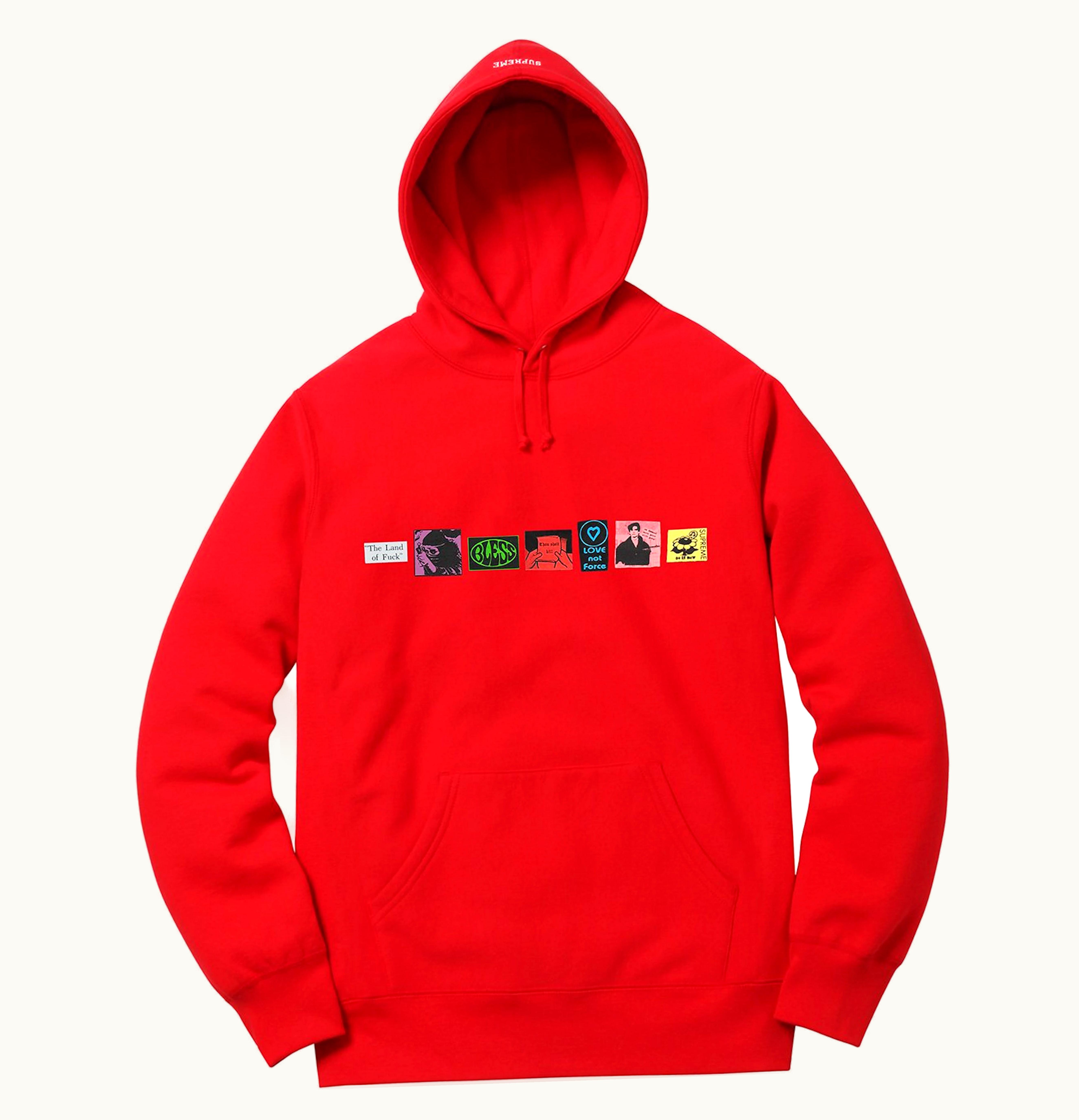 Supreme Supreme Bless Hooded Sweatshirt Red