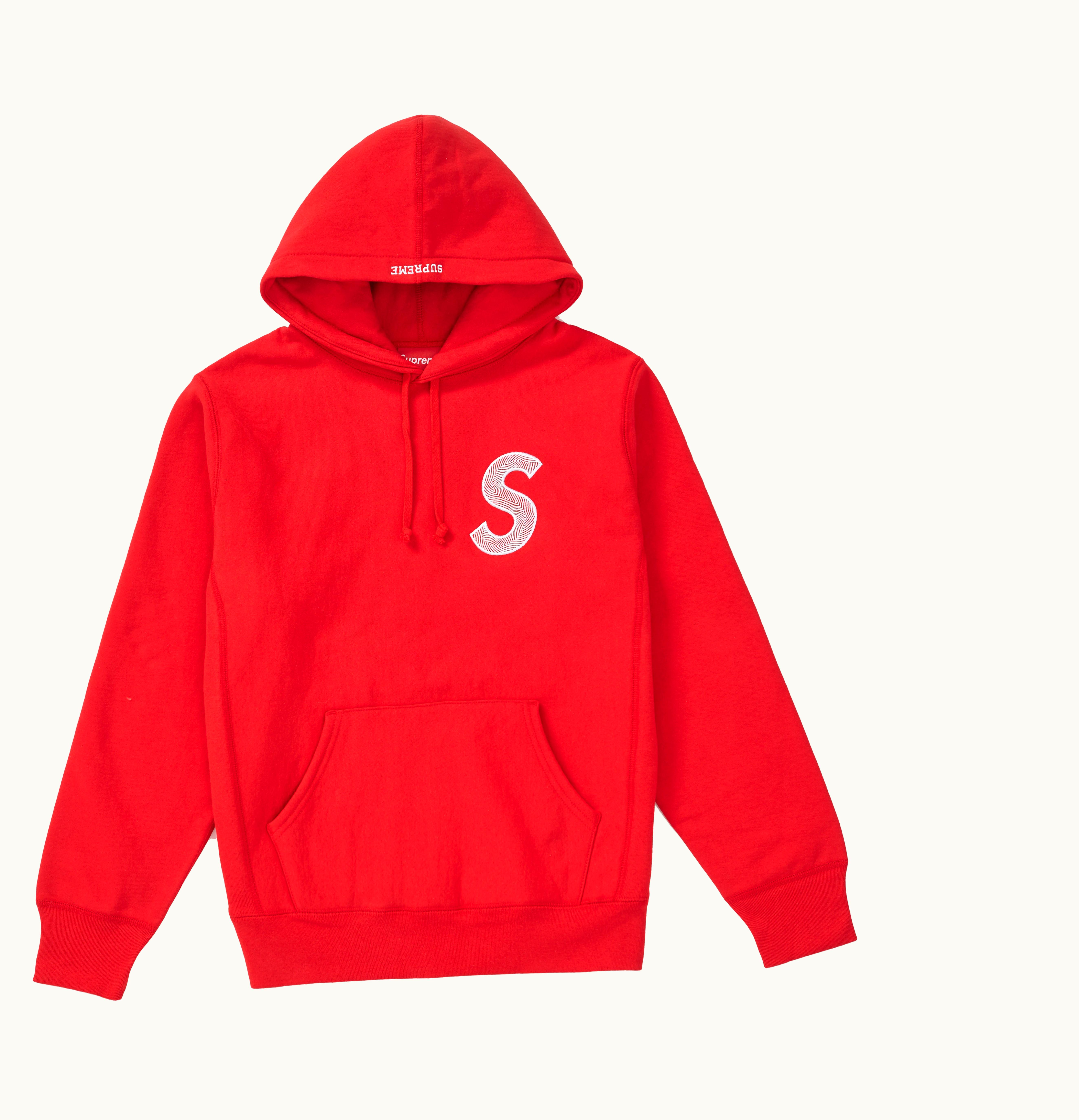 Supreme Supreme S Logo Hooded Sweatshirt FW18 Red