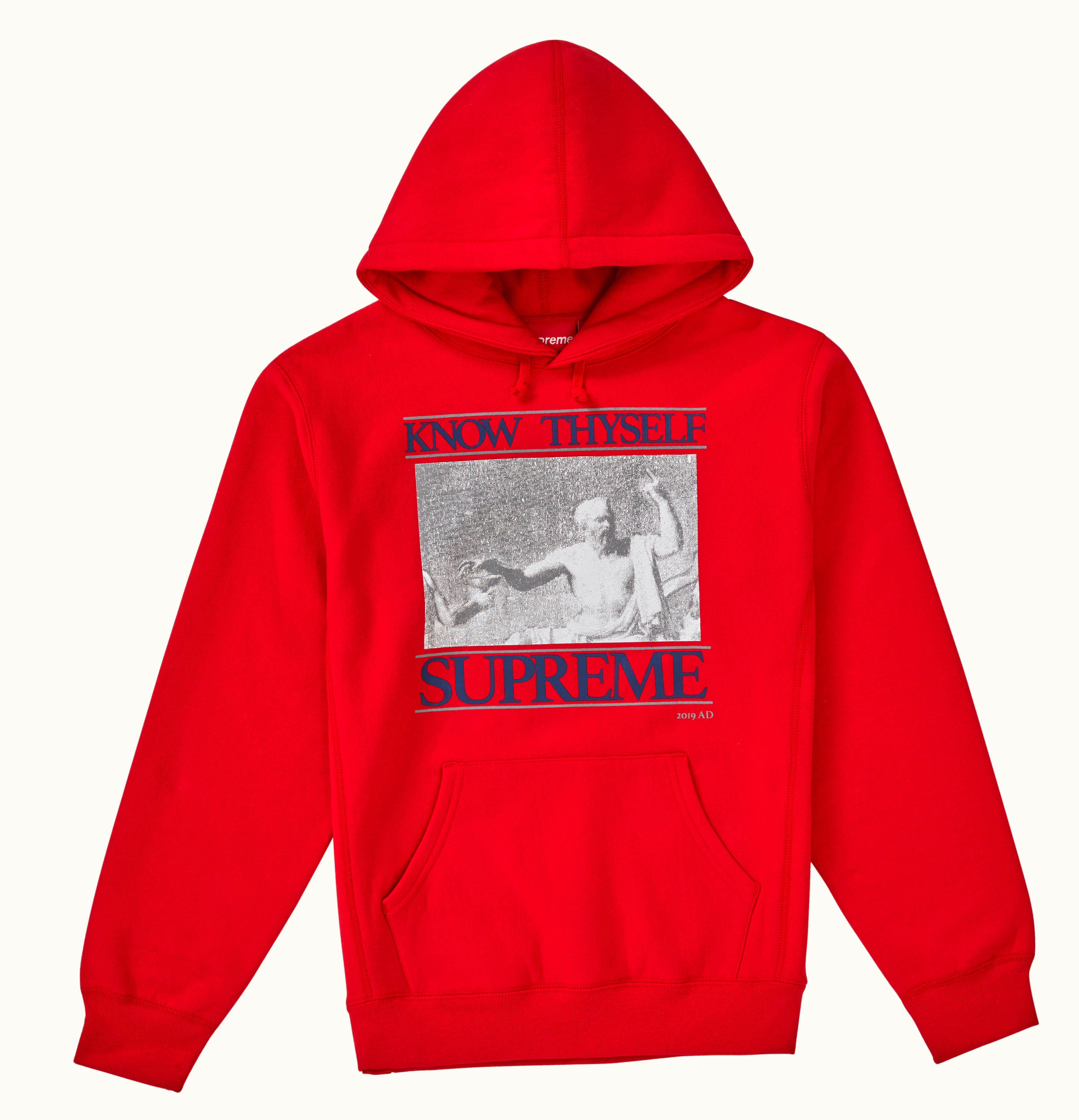 Supreme Supreme Know Thyself Hooded Sweatshirt Red