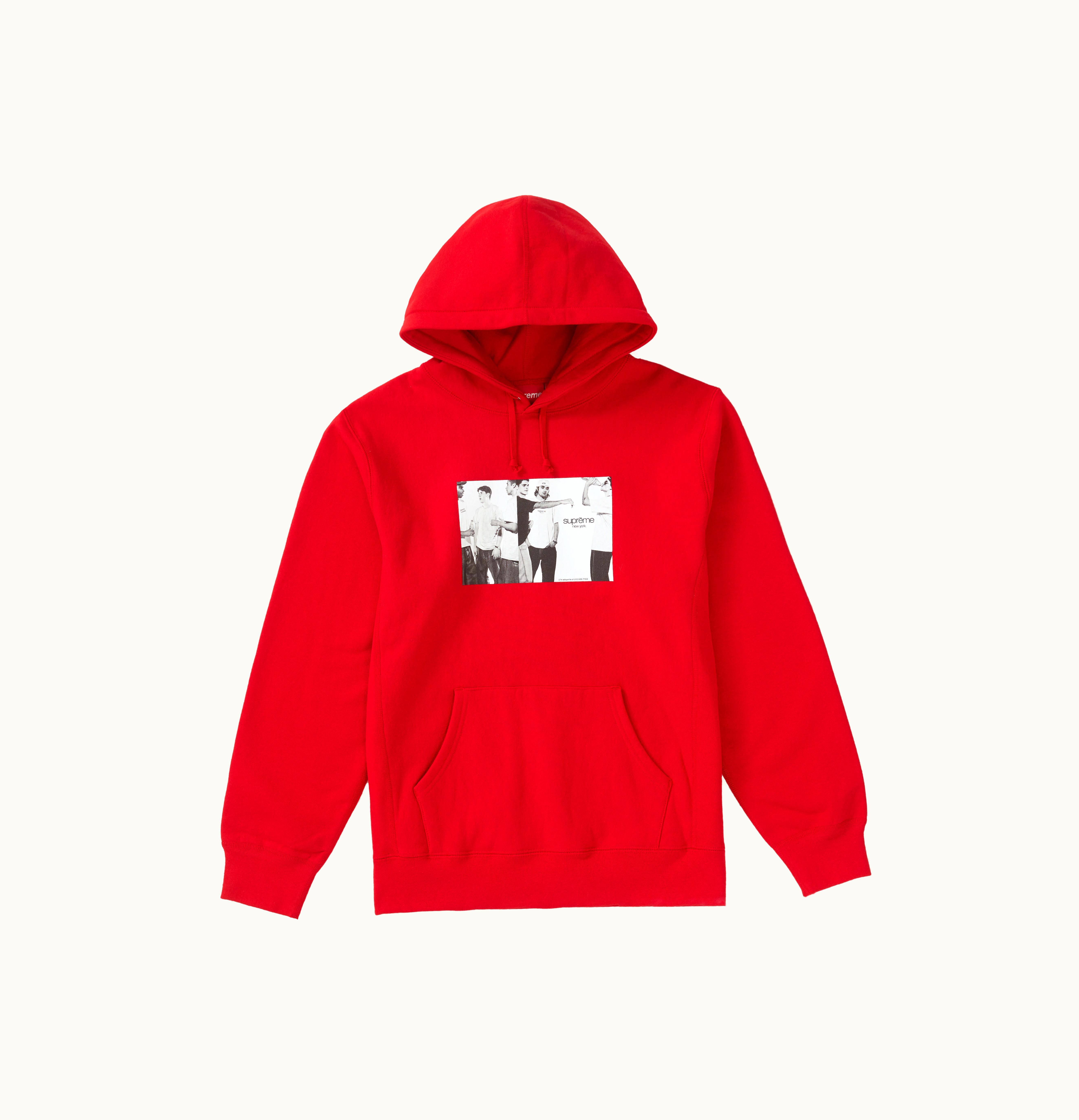 Supreme Supreme Classic Ad Hooded Sweatshirt Red