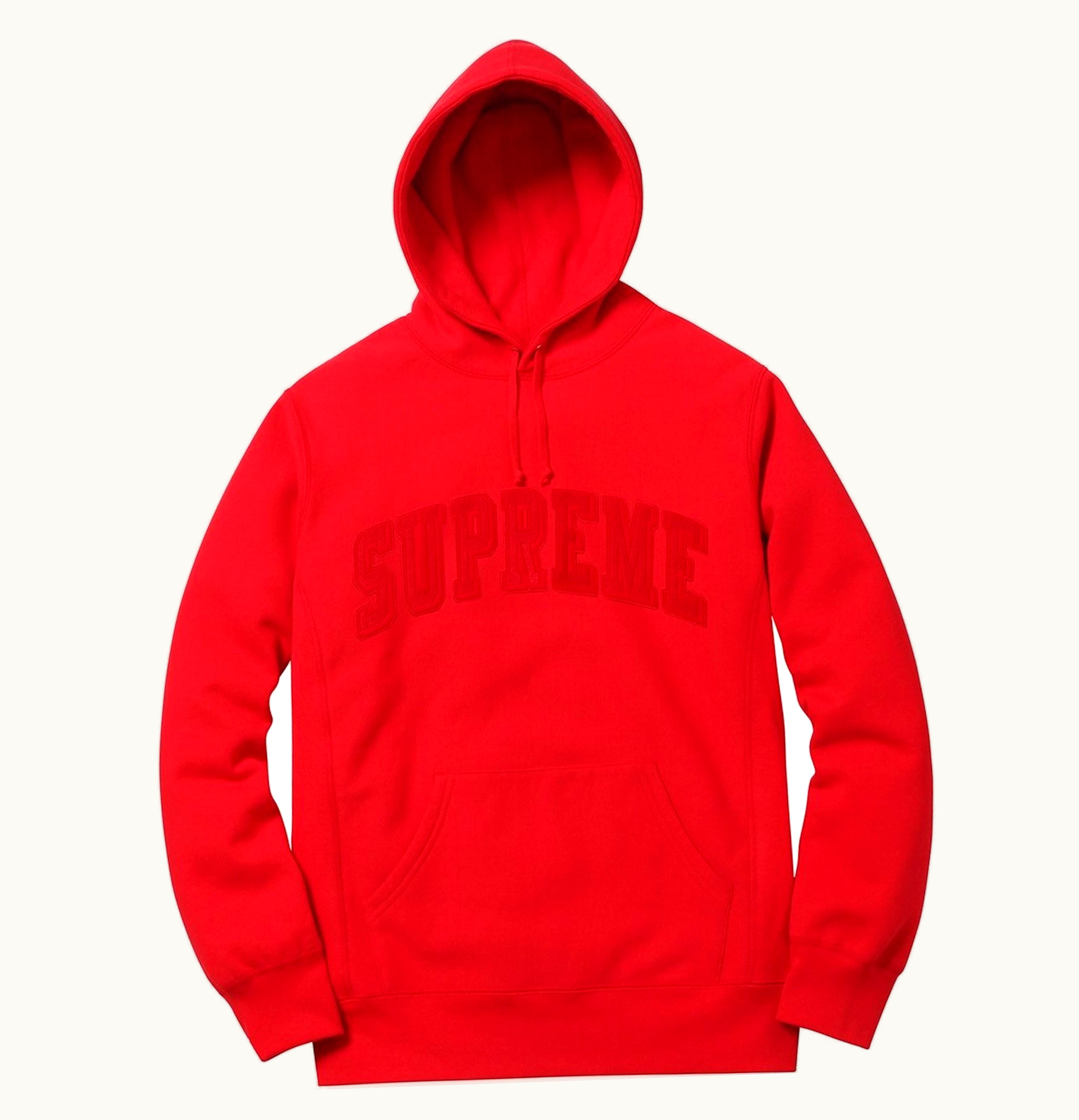 Supreme Supreme Tonal Arc Hooded Sweatshirt Red