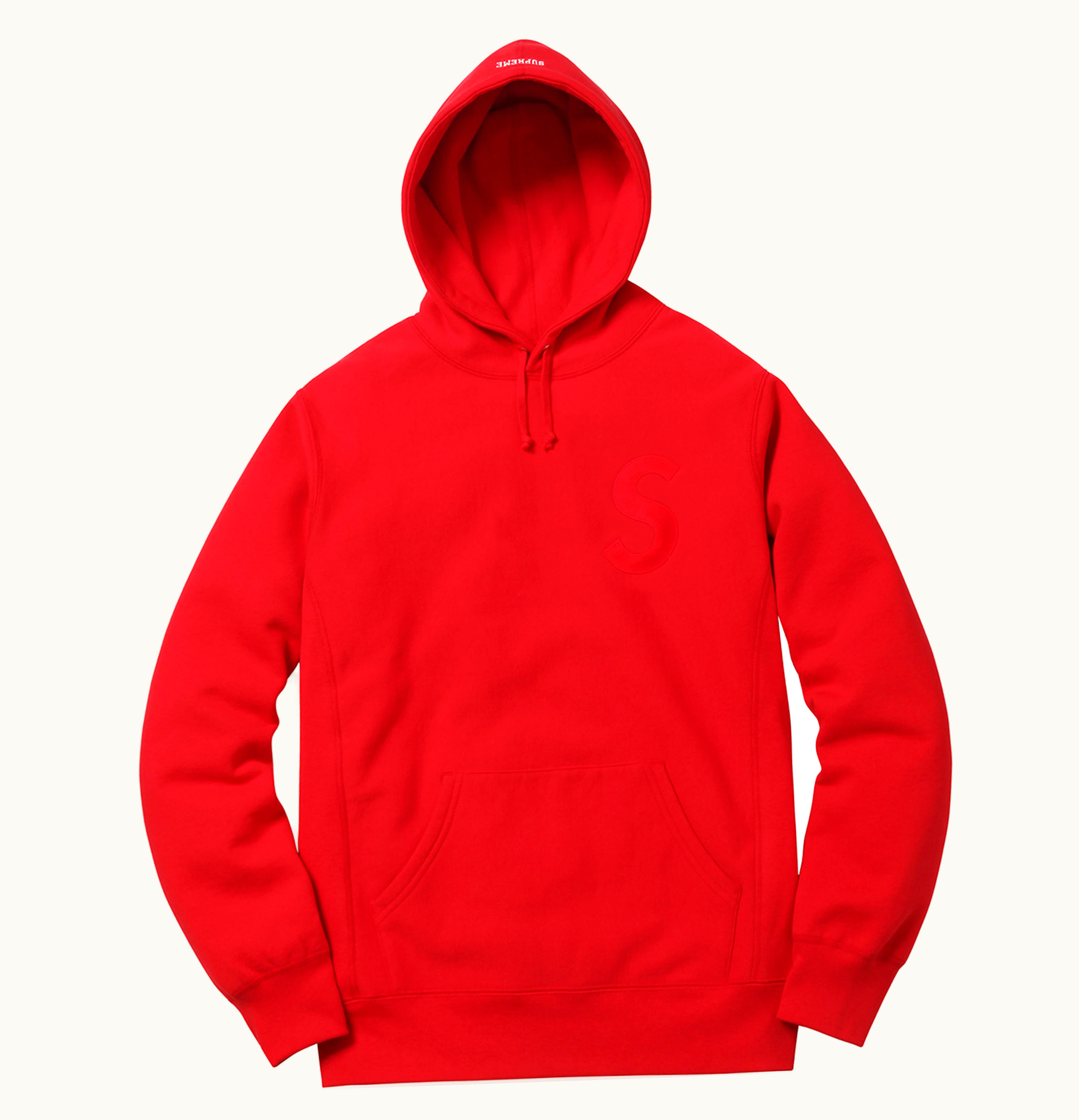 Supreme Supreme Tonal S Logo Hoodie Red