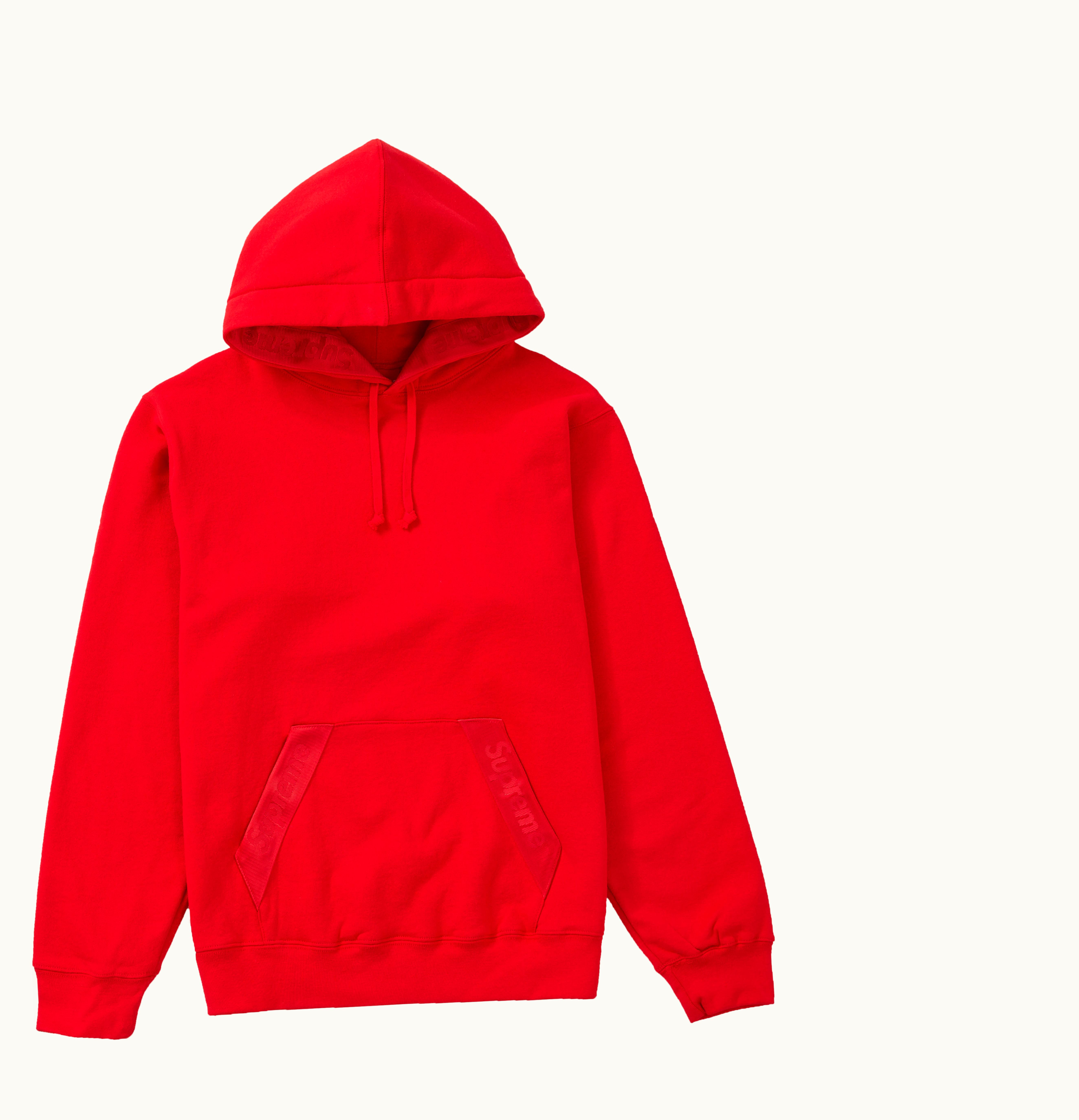 Supreme Supreme Tonal Webbing Hooded Sweatshirt Red