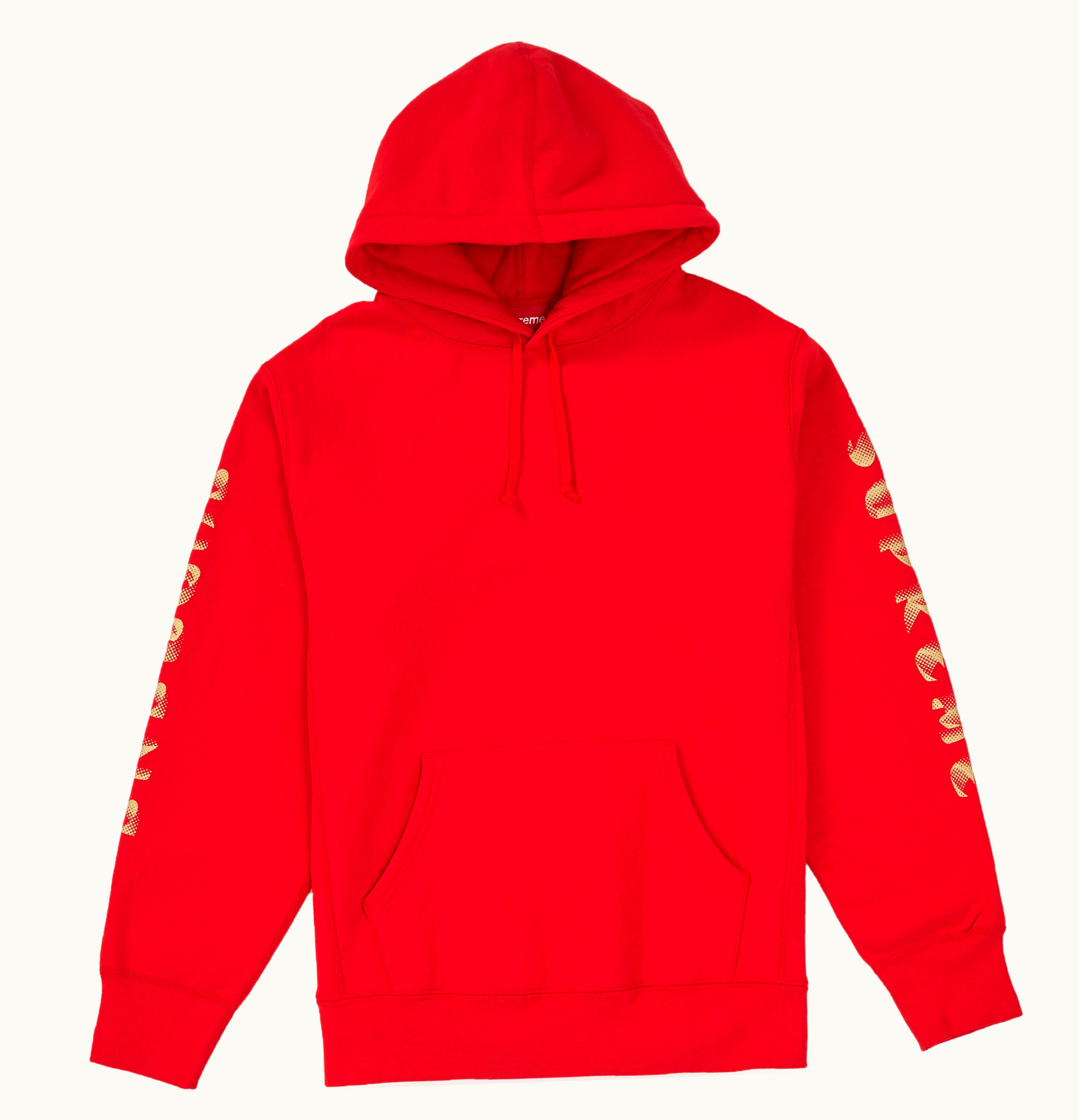 Supreme Supreme Gradient Sleeve Hooded Sweatshirt Red