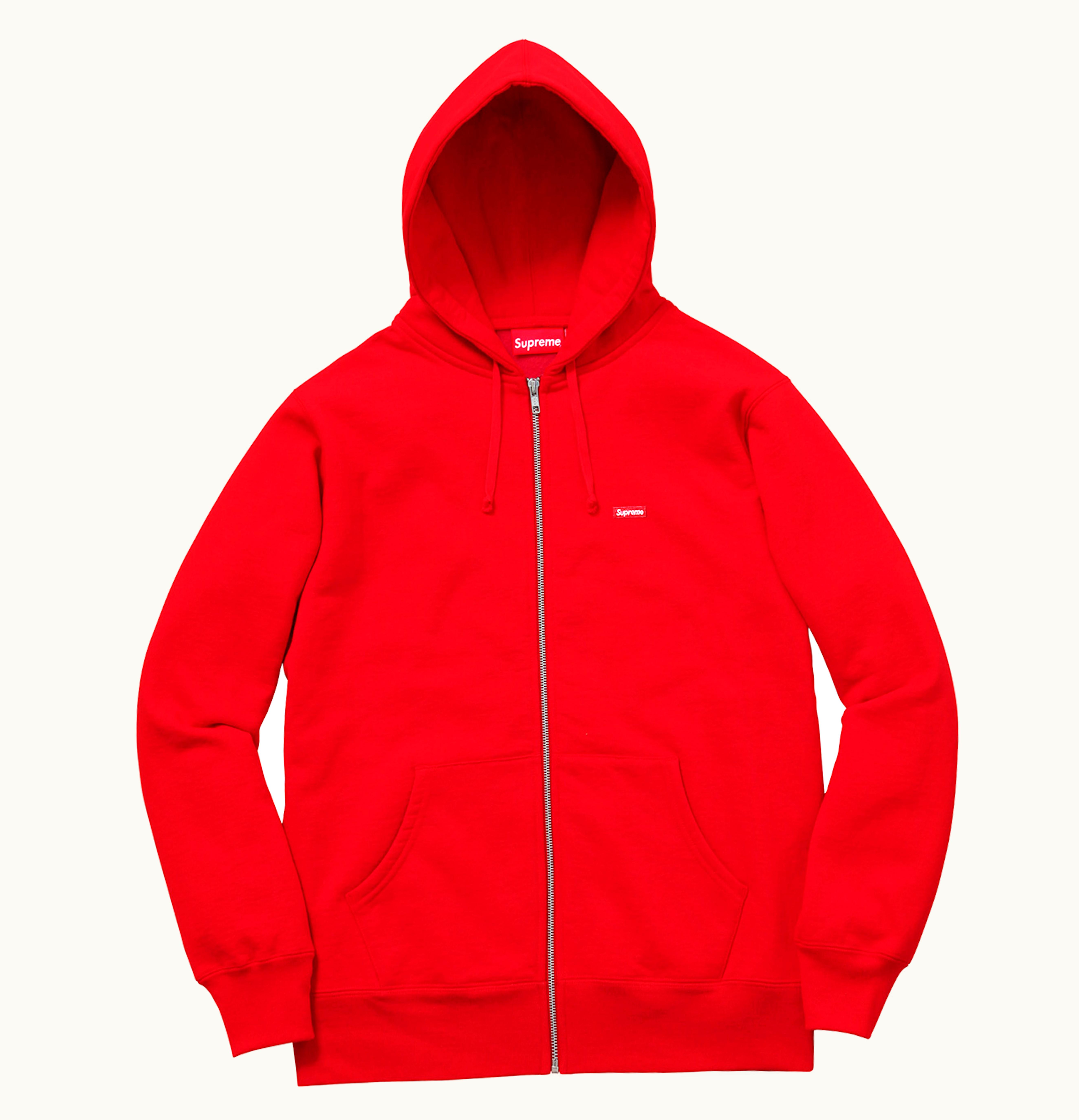 Supreme Supreme Small Box Zip Up Sweatshirt Red