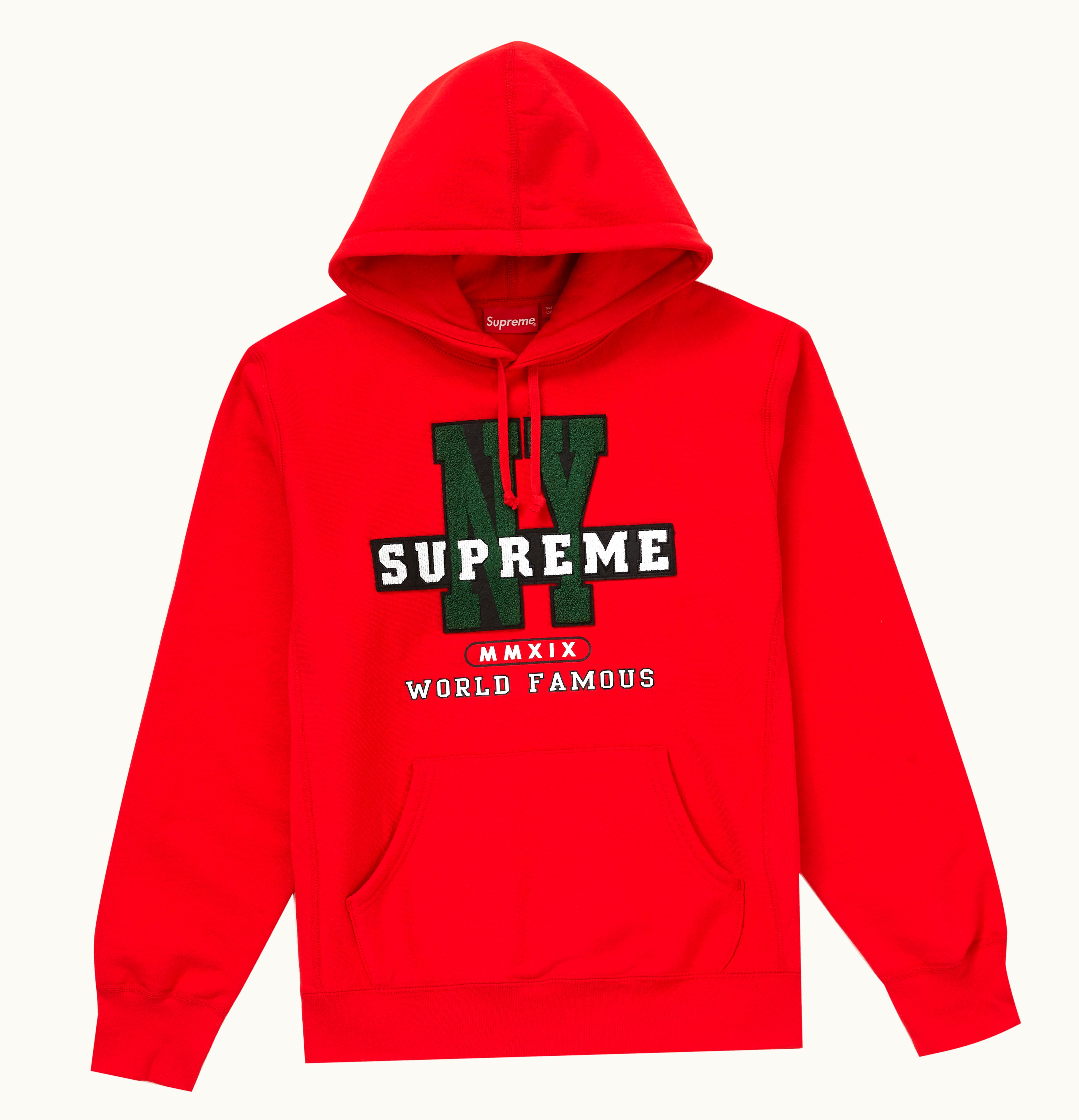 Supreme Supreme NY Hooded Sweatshirt Red