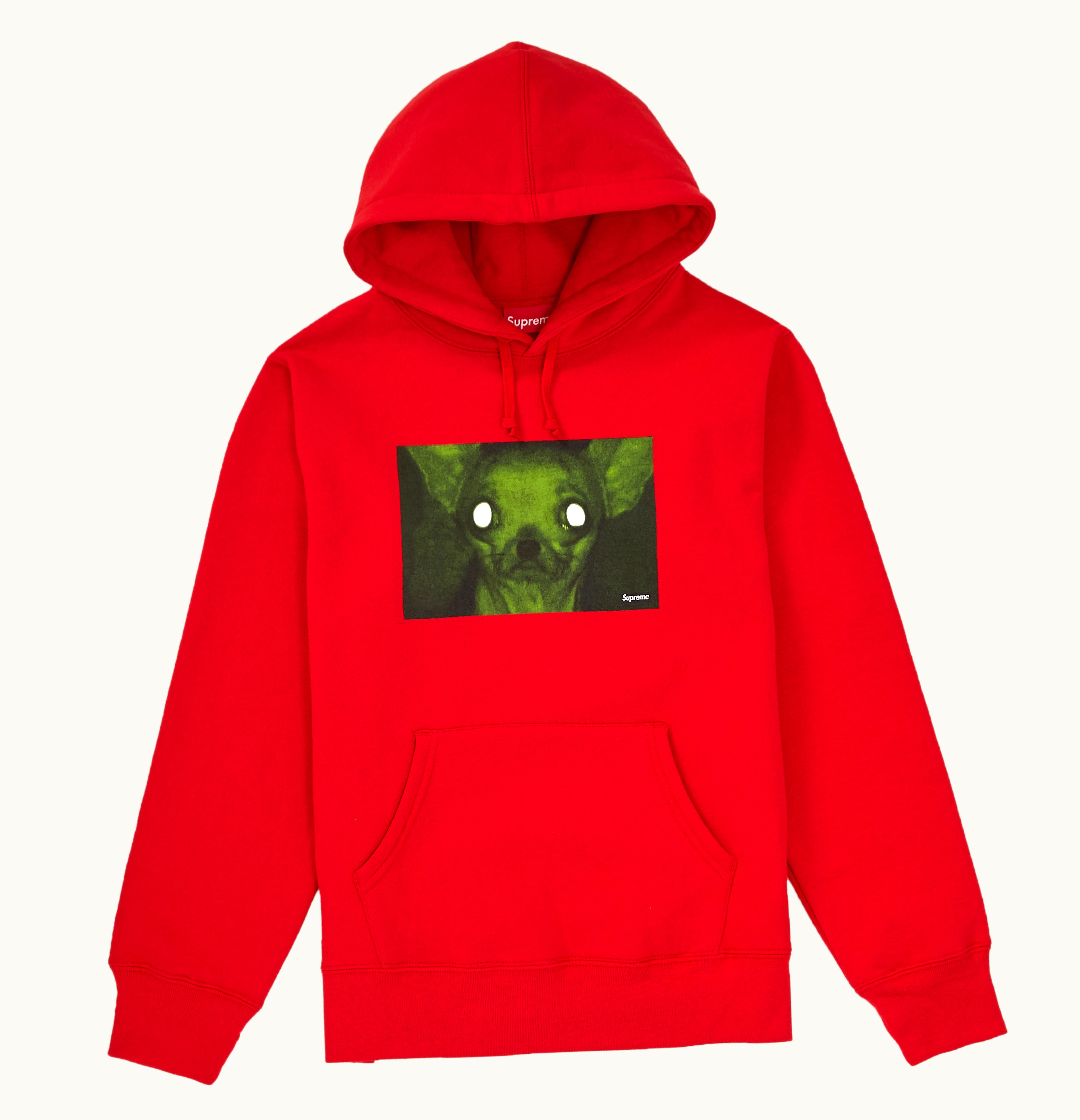 Supreme Supreme Chris Cunningham Chihuahua Hooded Sweatshirt Red