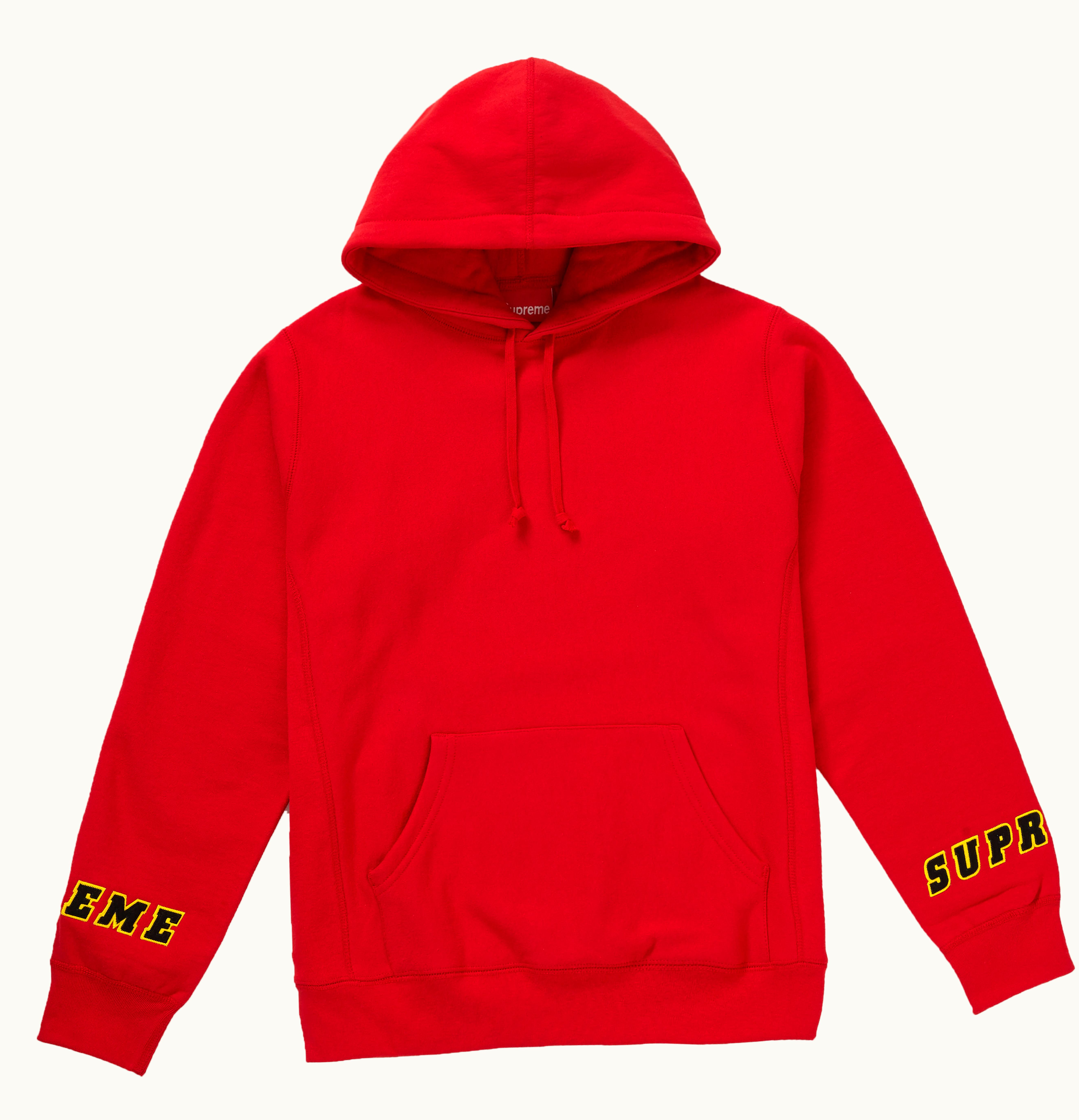 Supreme Supreme Wrist Logo Hooded Sweatshirt Red