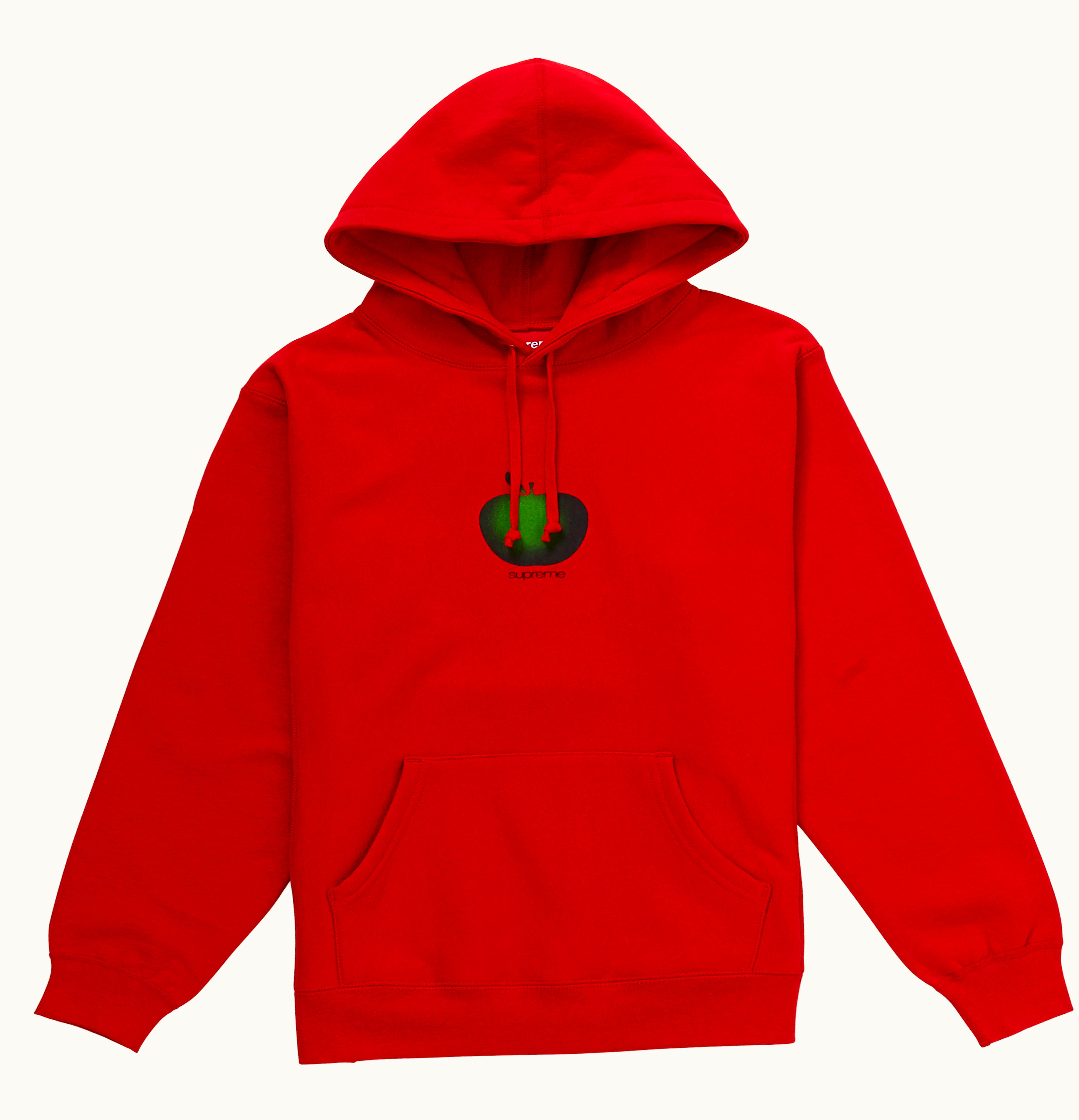 Supreme Supreme Apple Hooded Sweatshirt Red