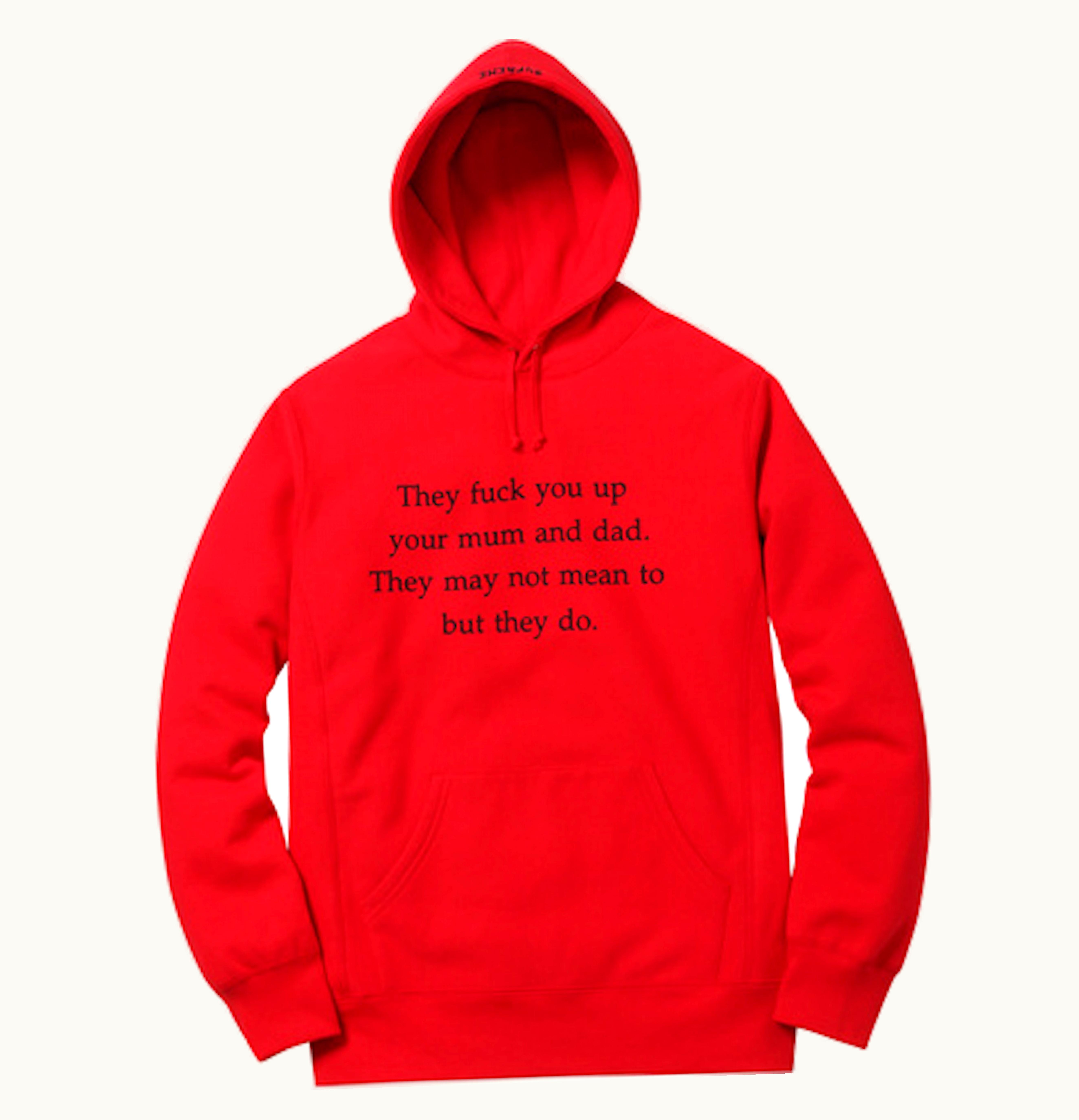 Supreme Supreme They Fuck You Up Hoodie Red