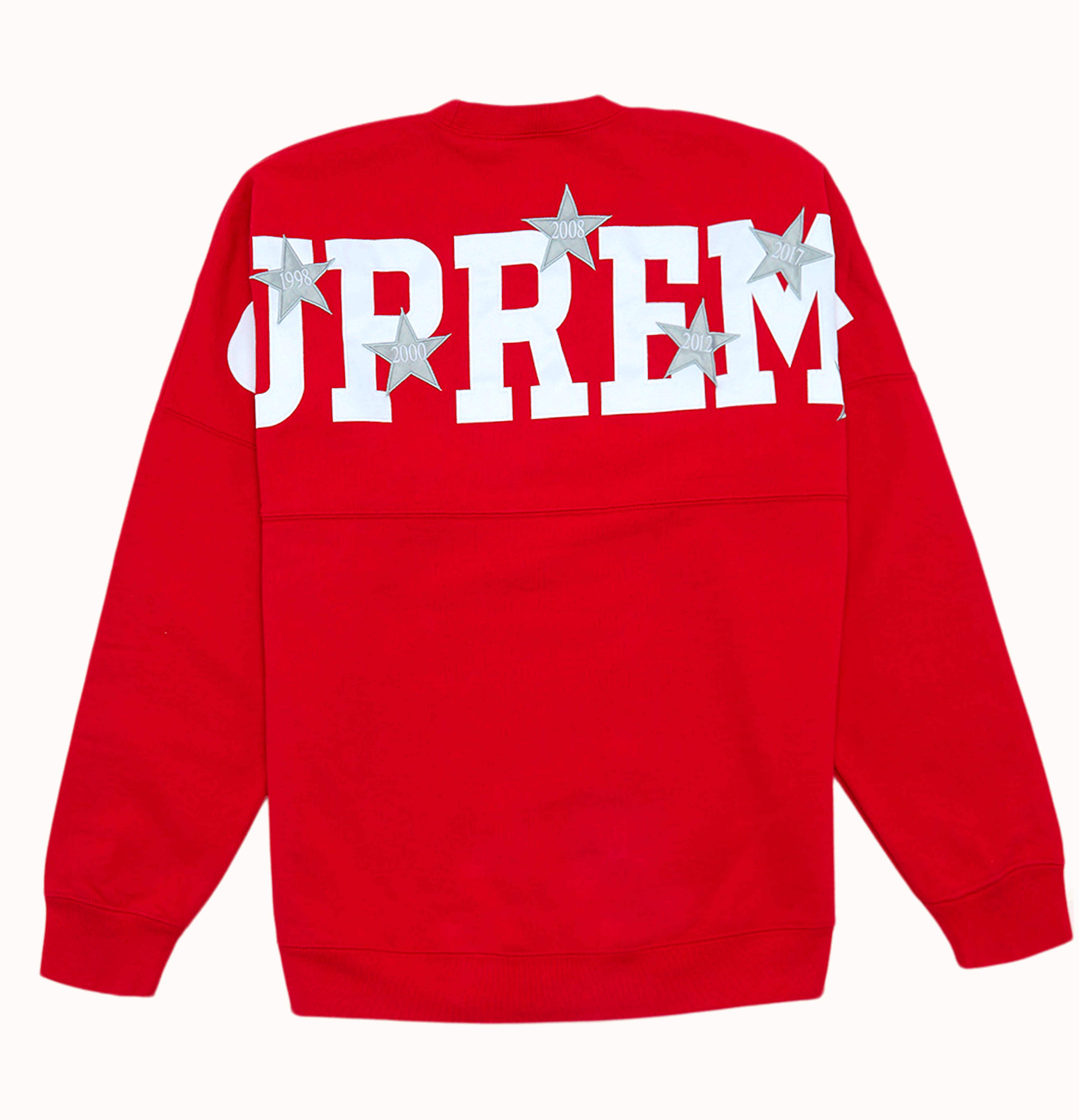 Supreme Supreme Stars Crewneck Red