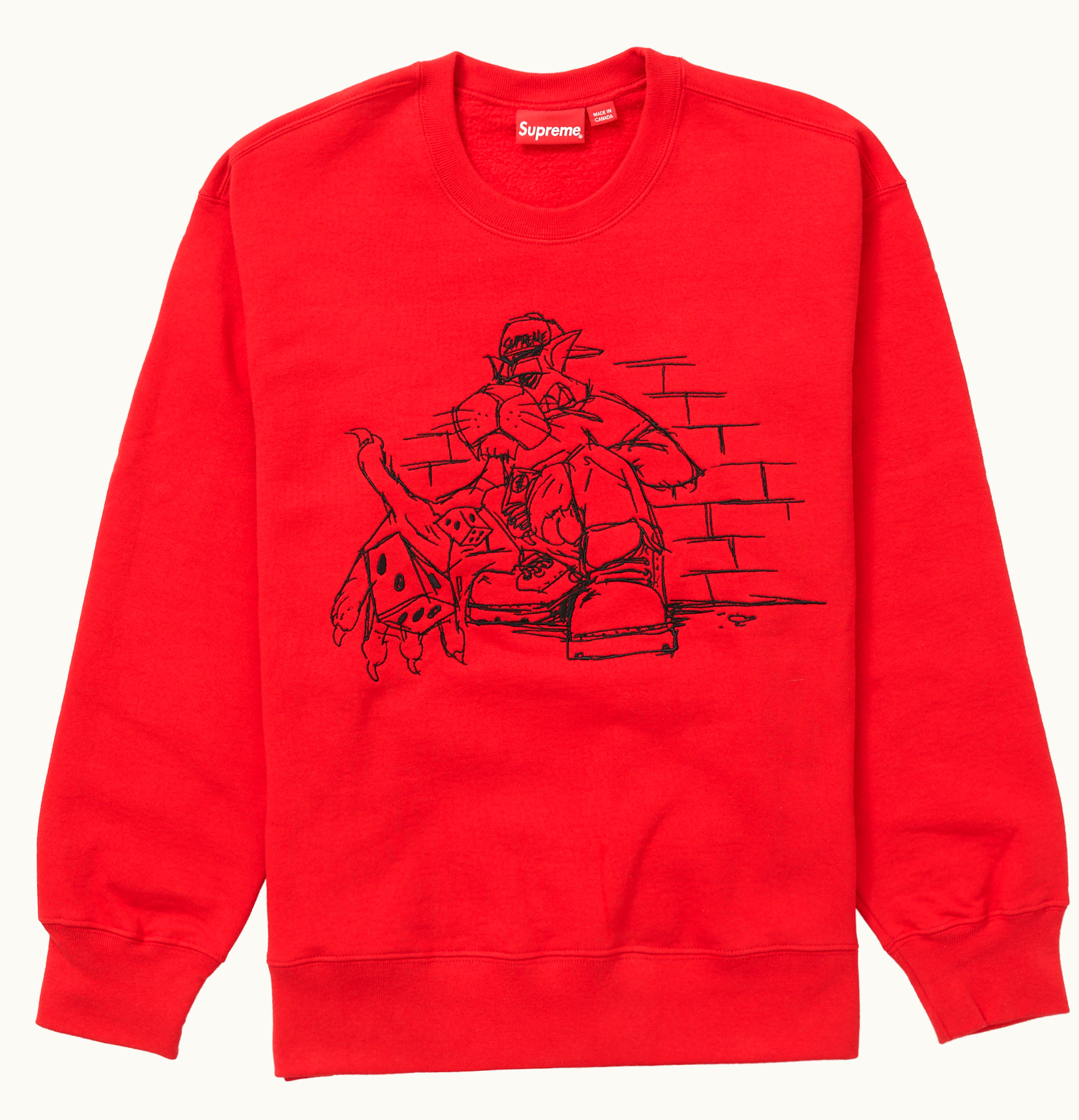 Supreme Supreme Dice Crewneck Red