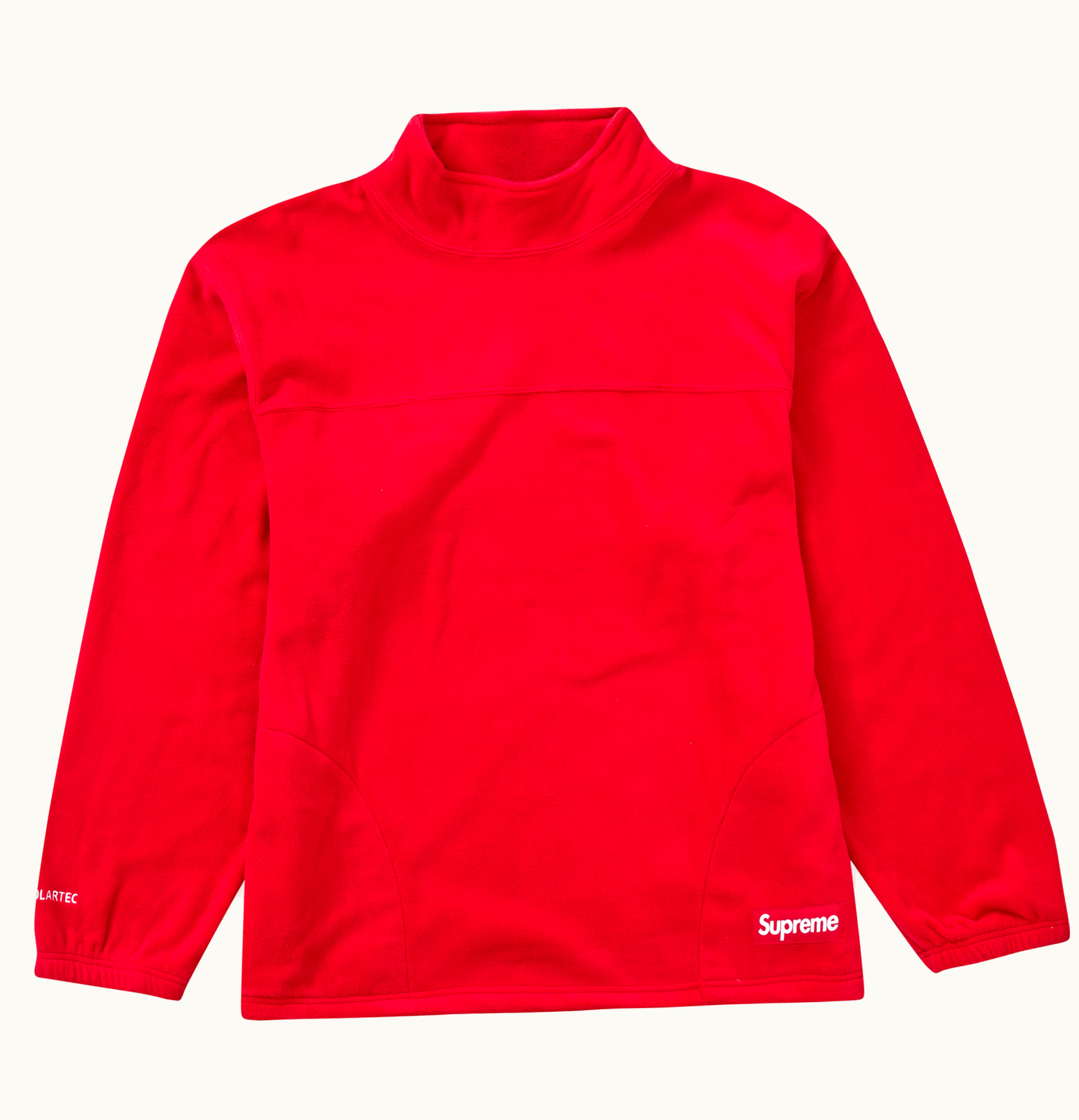 Supreme Supreme Polartec Mock Neck Pullover Red