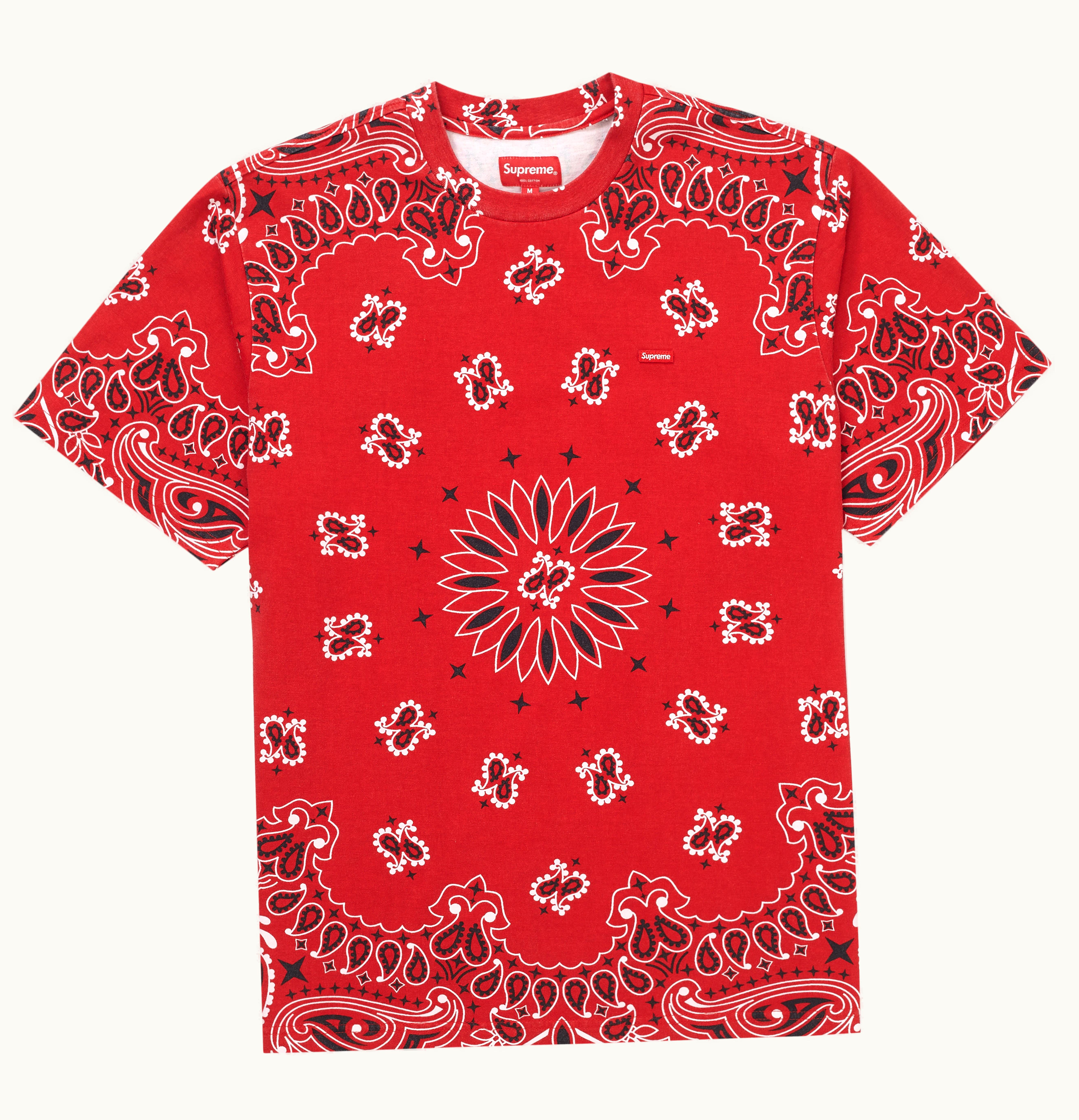 Supreme Supreme Small Box Tee Red Bandana