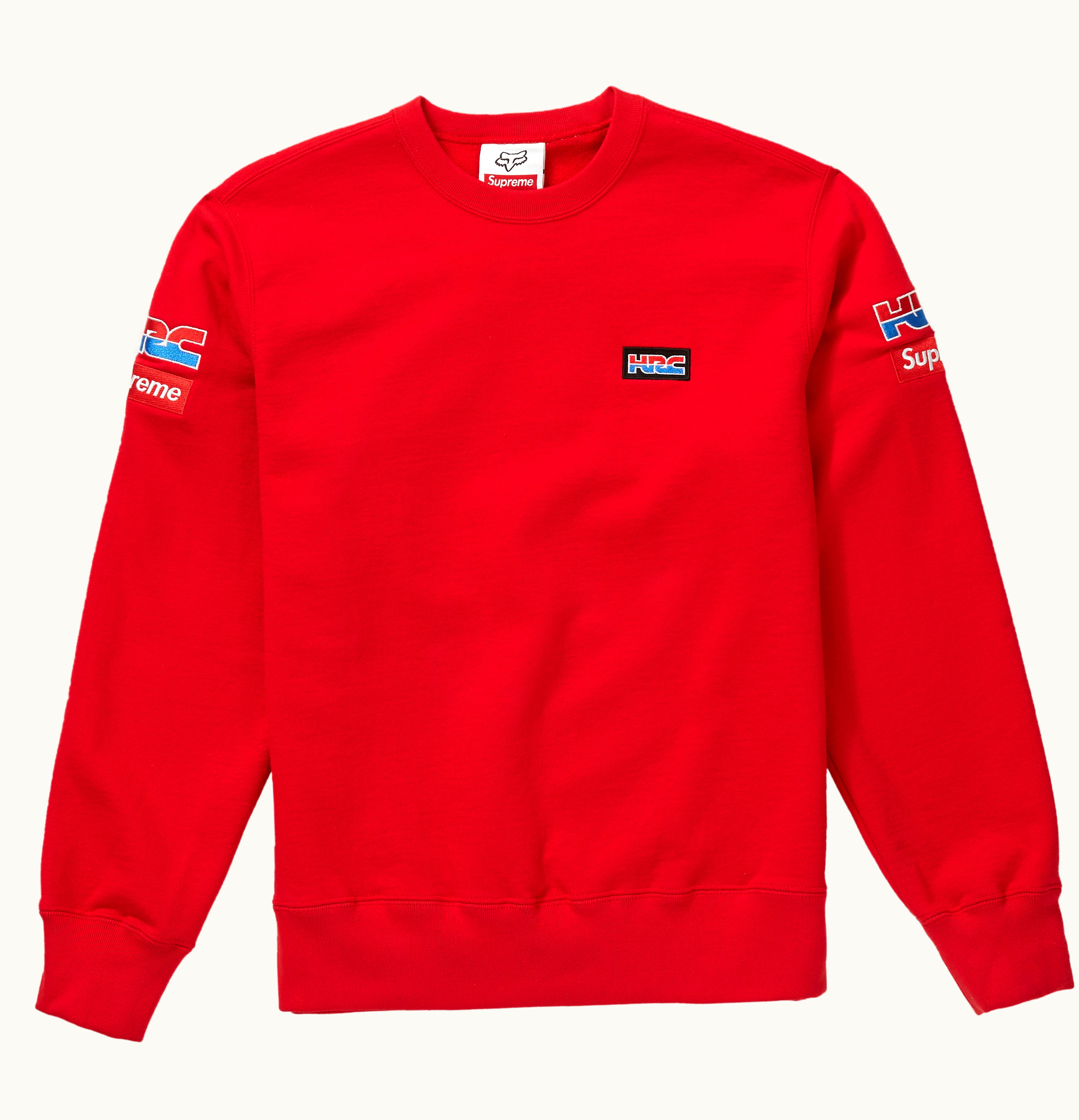 Supreme Supreme Honda Fox Racing Crewneck Red