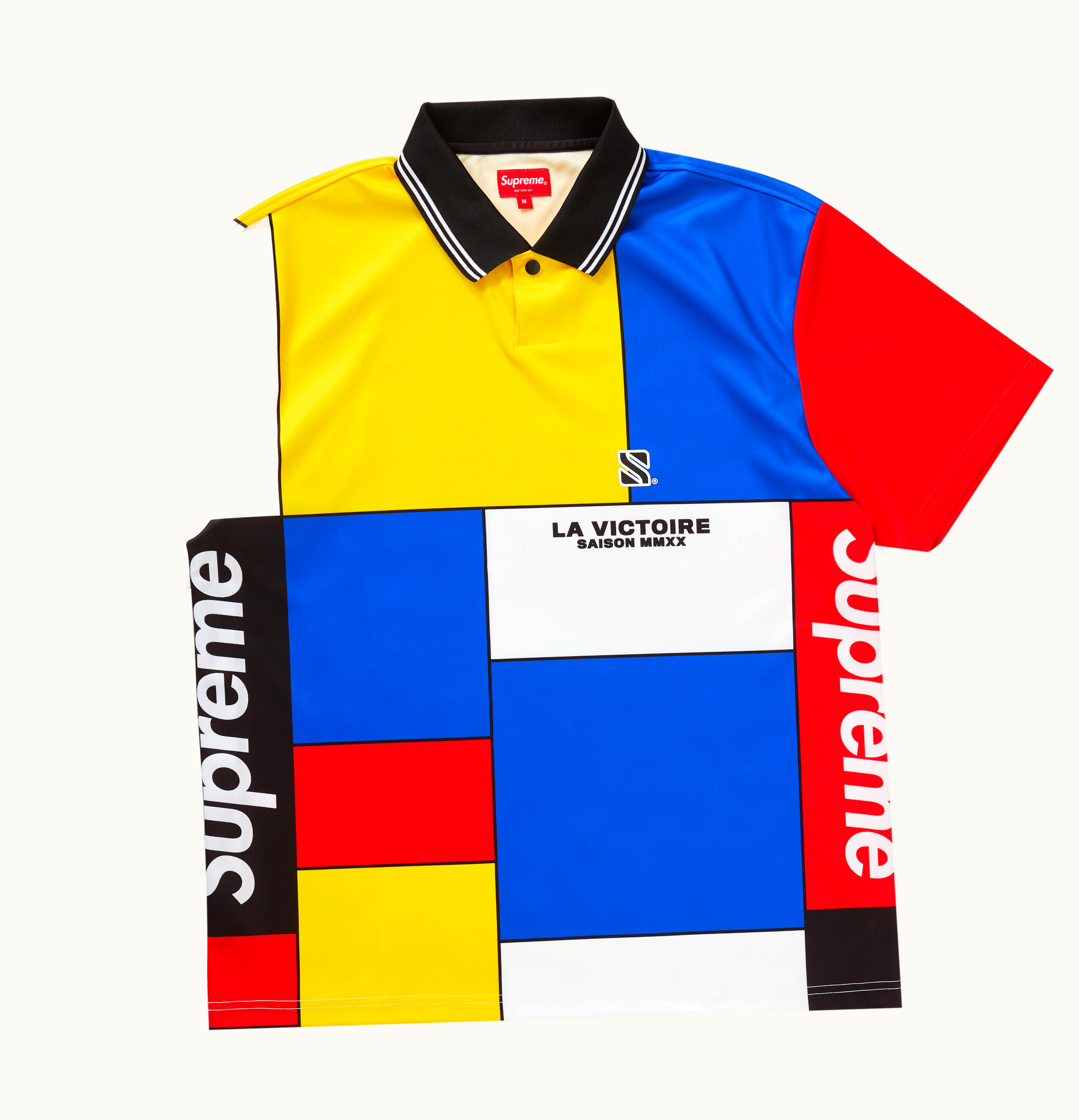 Supreme Supreme Colorblocked Soccer Polo Red