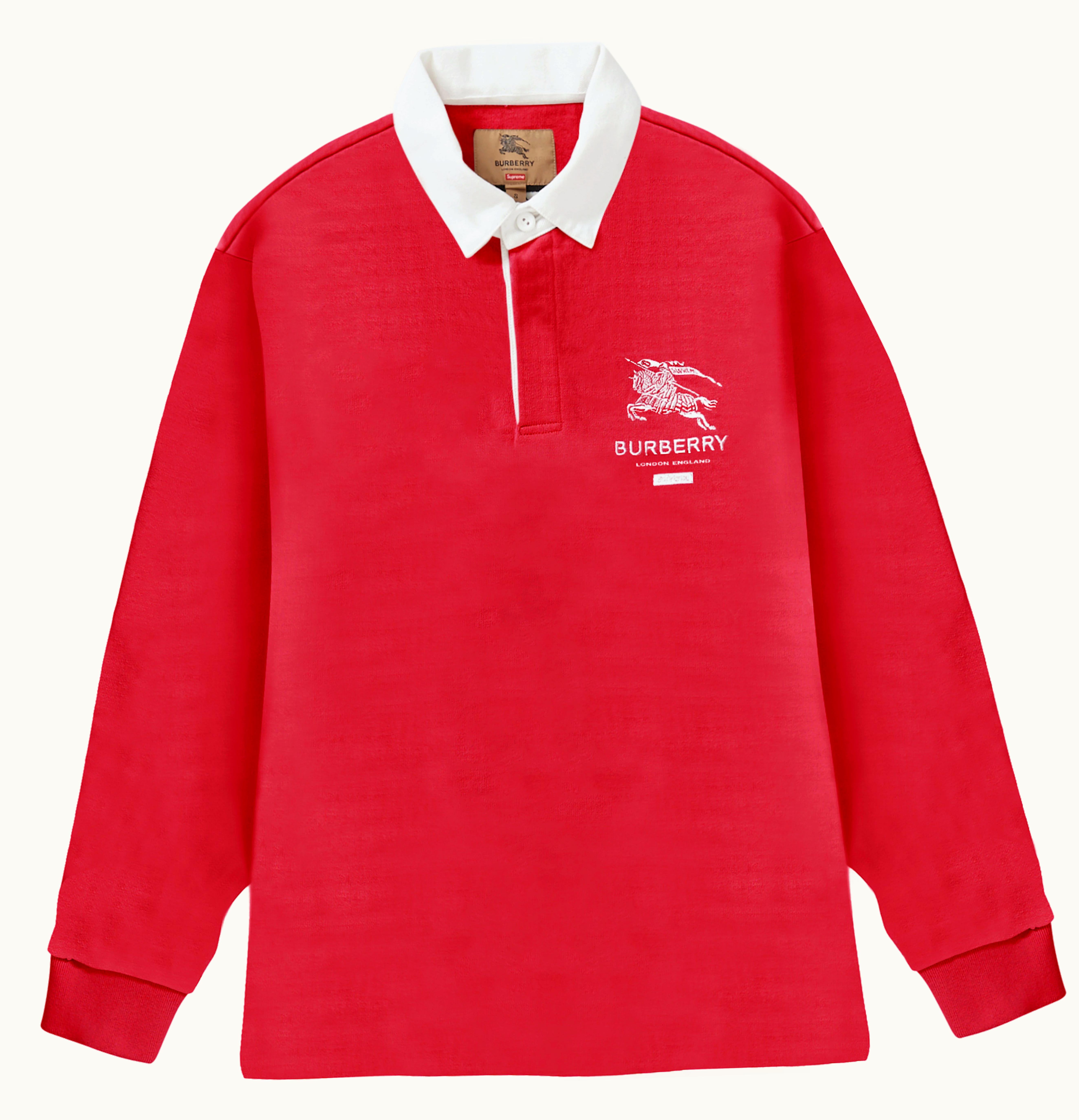Supreme Supreme Burberry Rugby Red