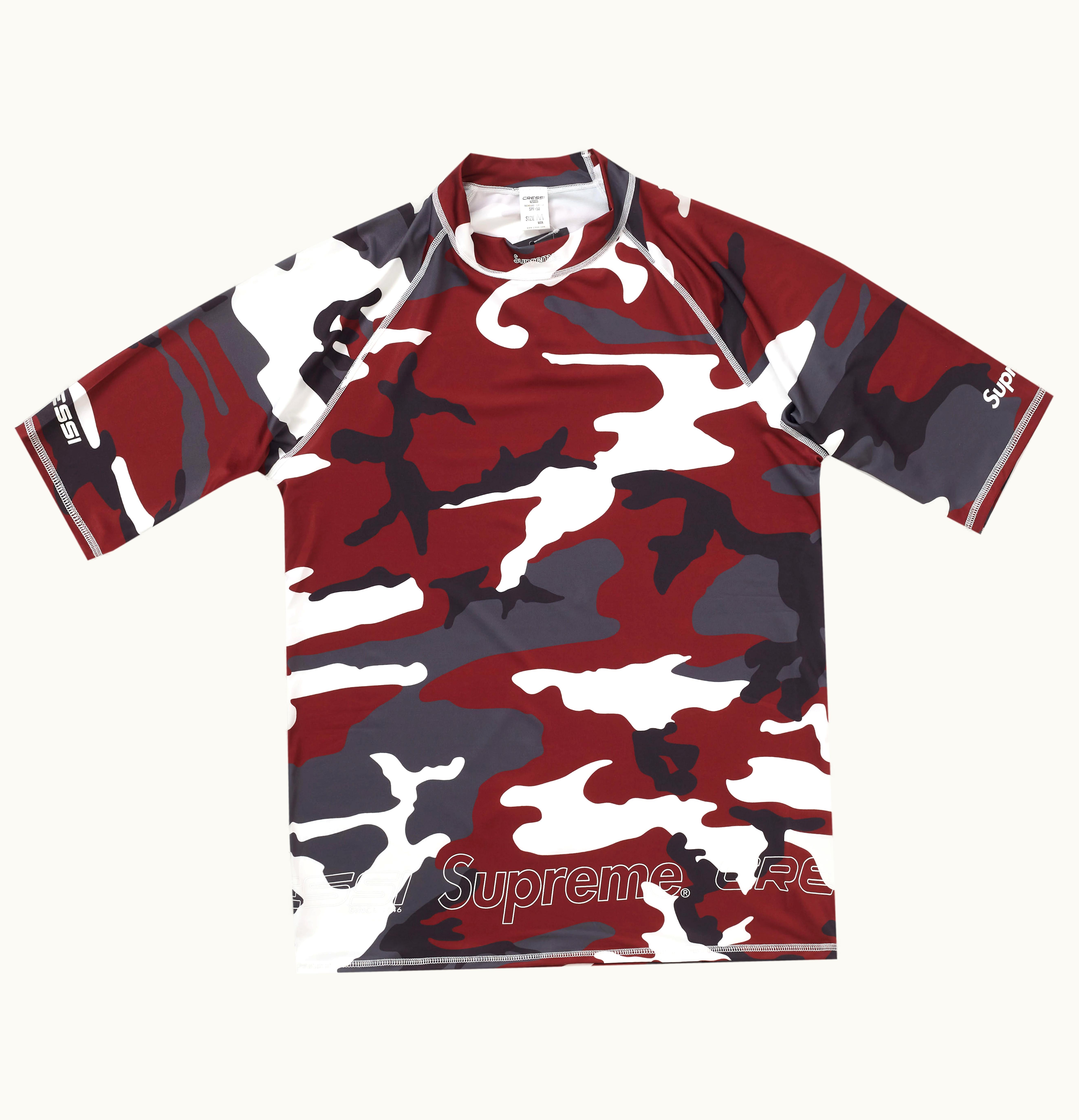 Supreme Supreme Cressi Rash Guard Red Camo