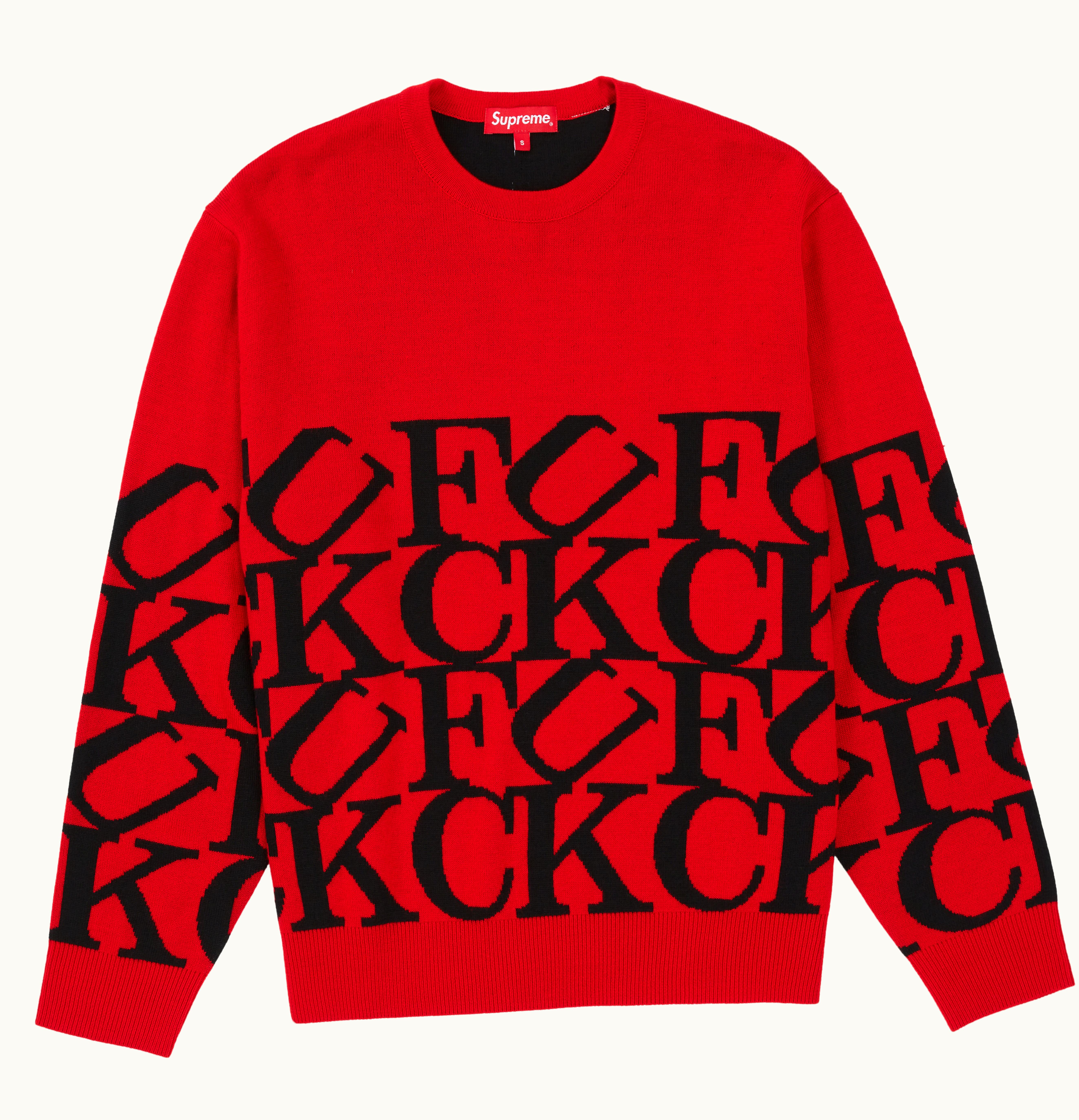 Supreme Supreme Fuck Sweater Red