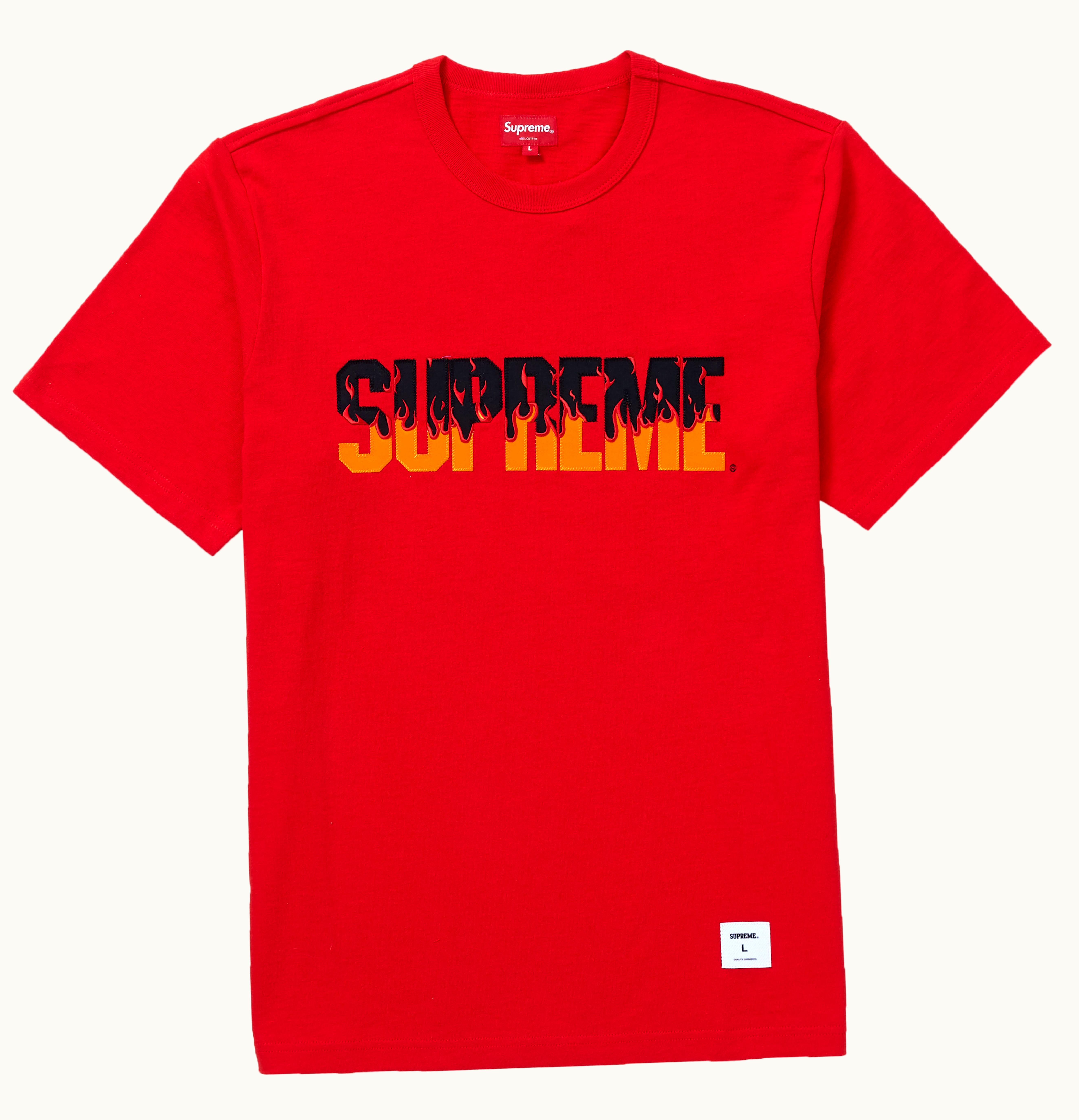 Supreme Supreme Flames S S Top Red