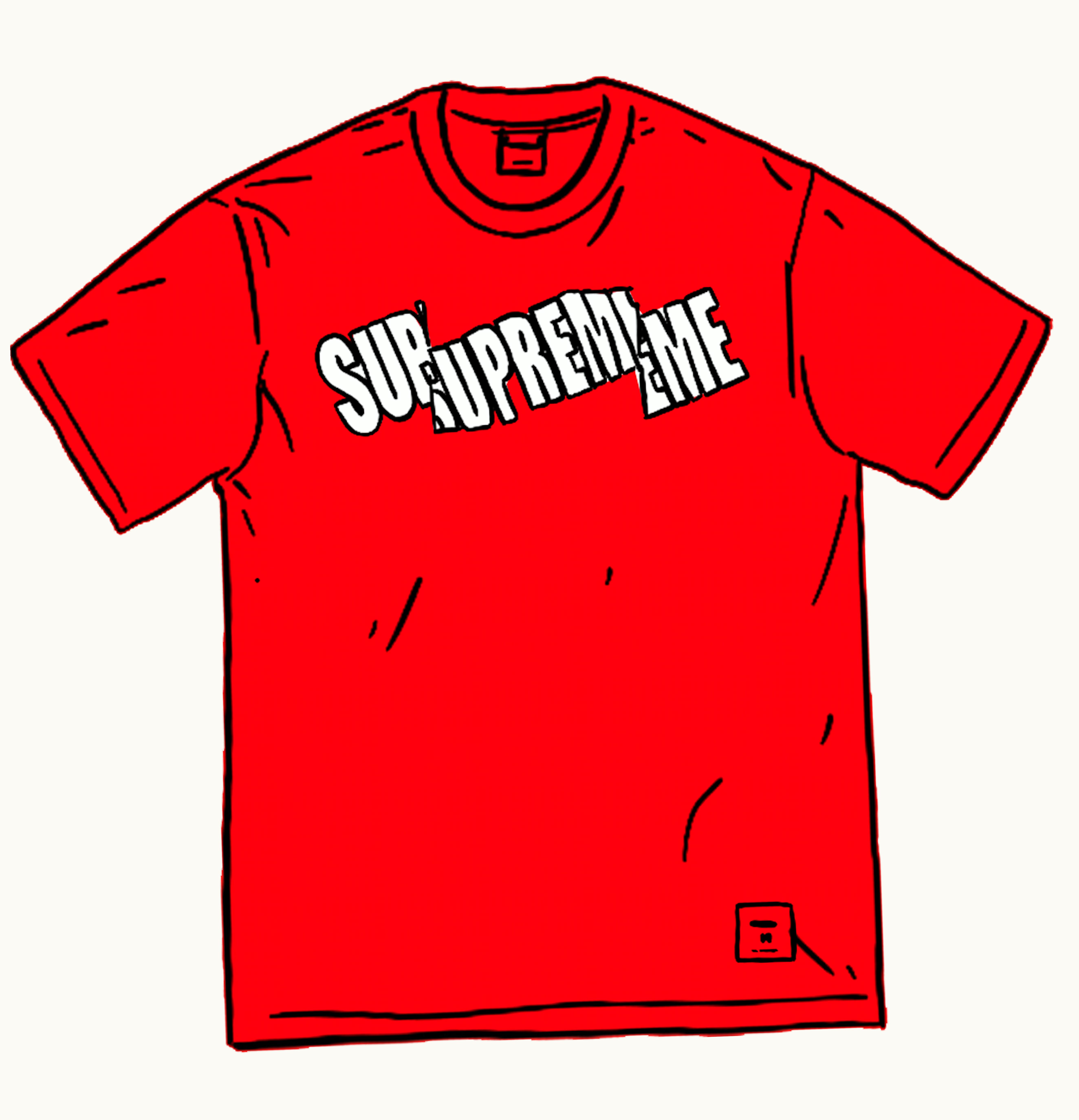 Supreme Supreme Cut Logo S S Top Red