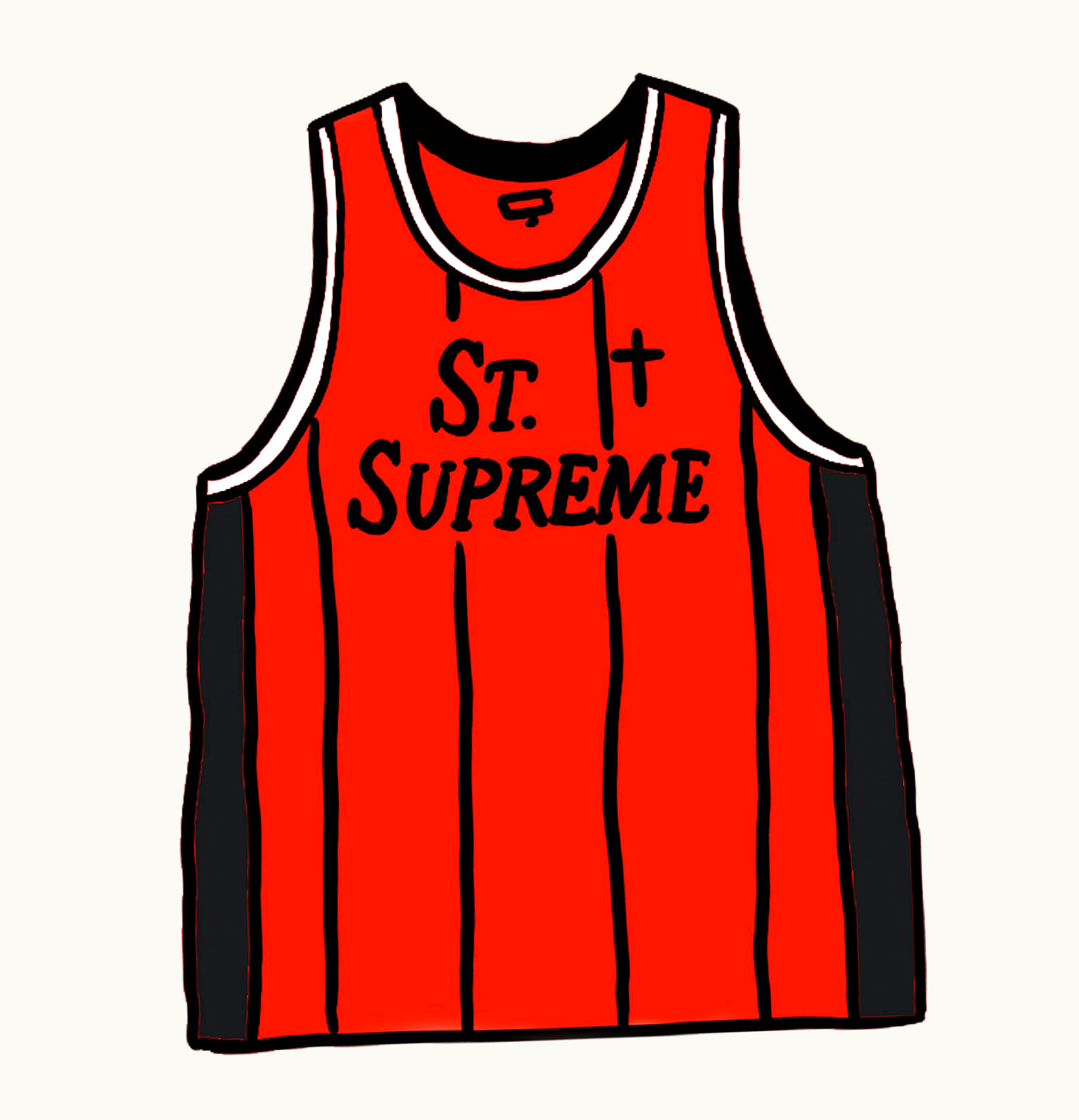 Supreme Supreme St Supreme Basketball Jersey Red