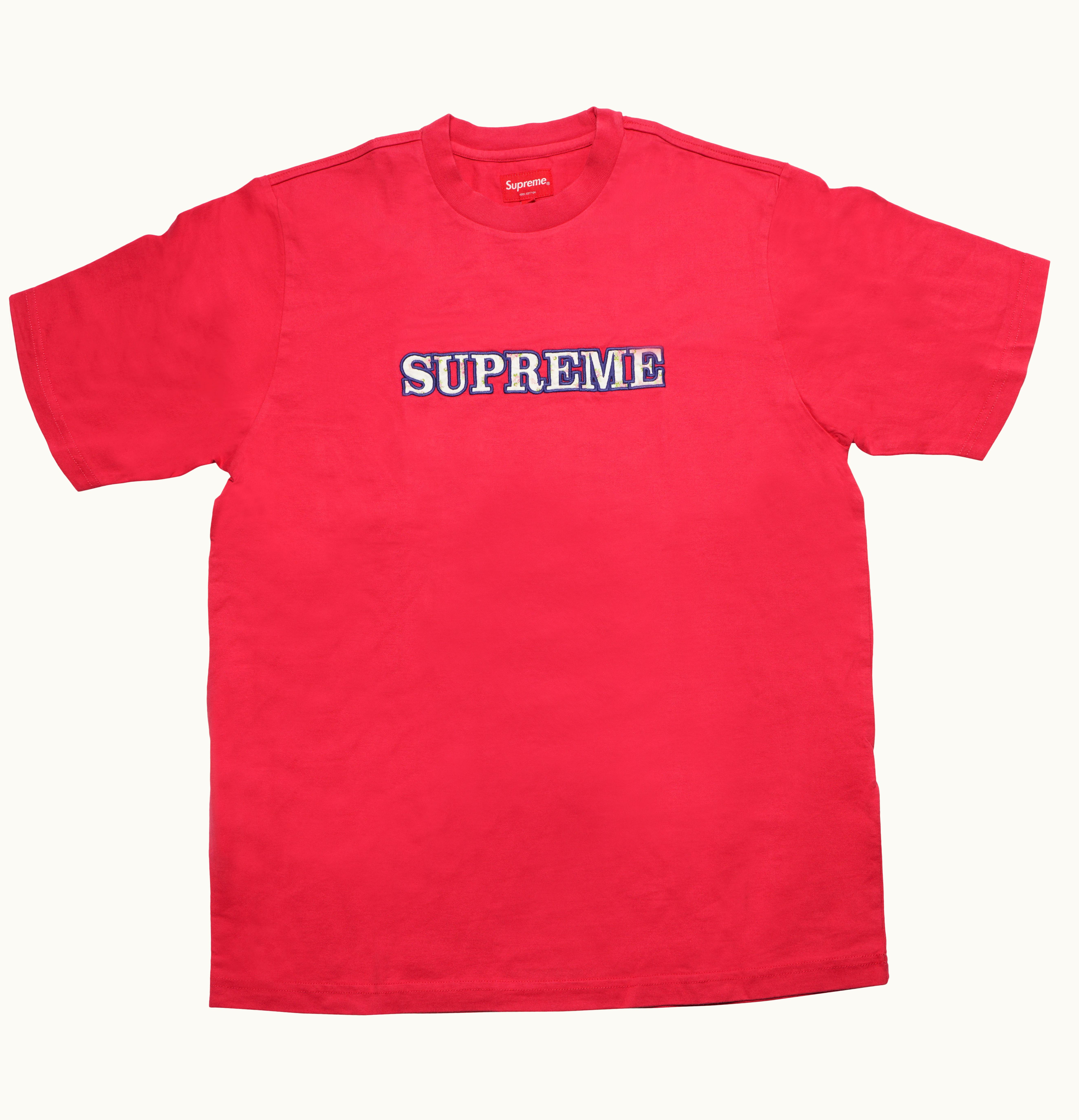 Supreme Supreme Floral Logo Tee Dusty Red