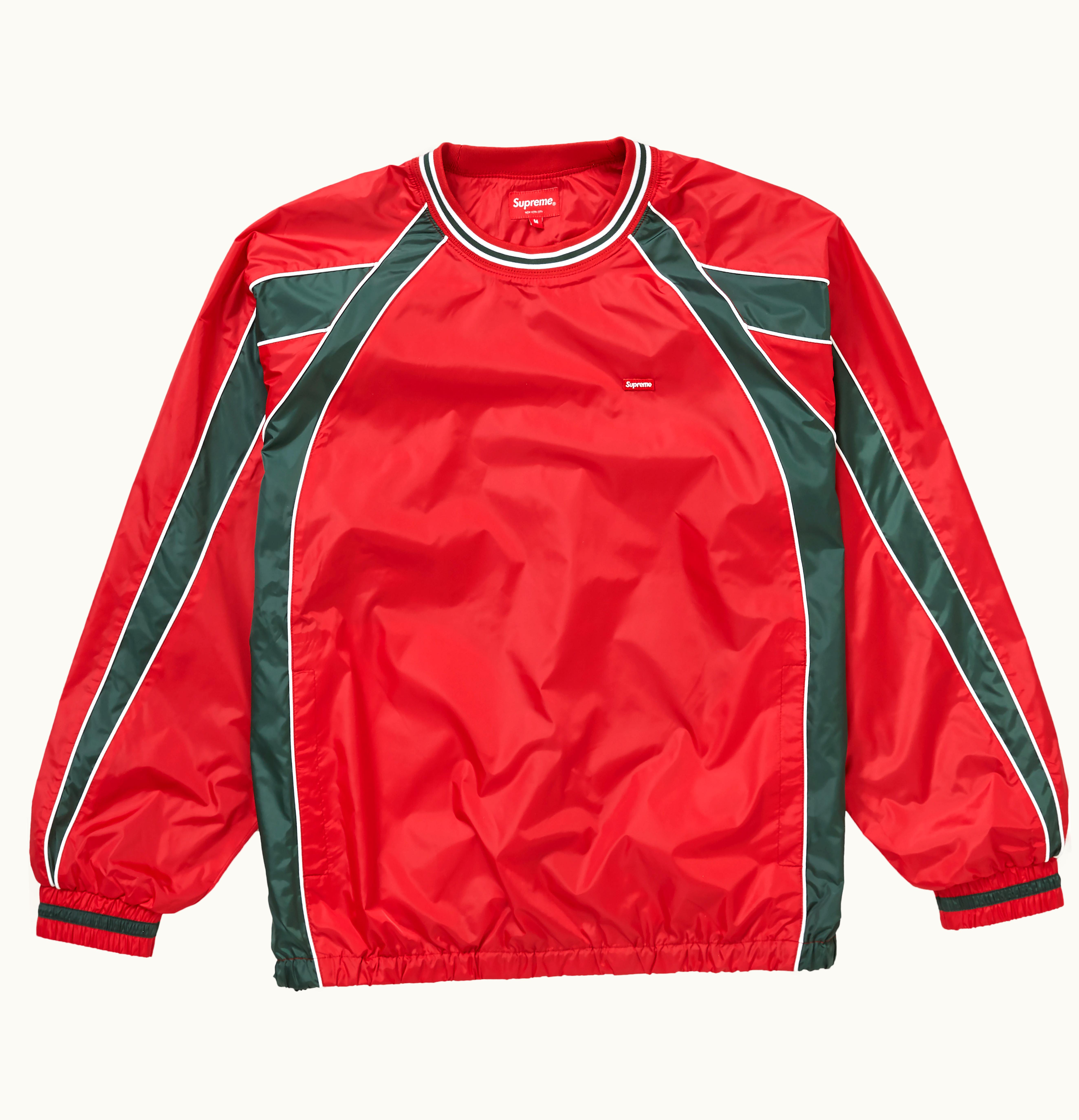 Supreme Supreme Piping Warm Up Pullover Red