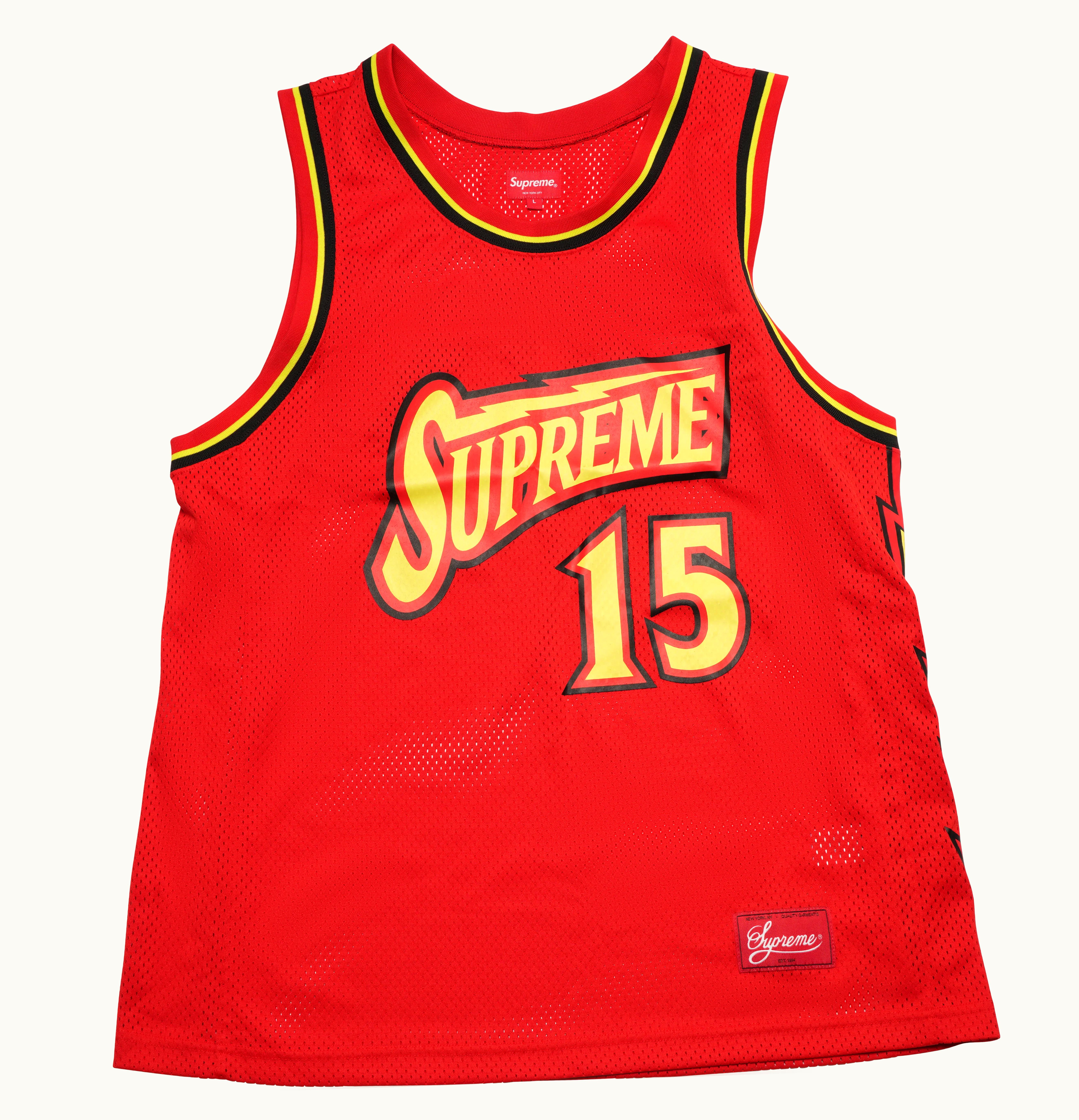 Supreme Supreme Bolt Basketball Jersey Red