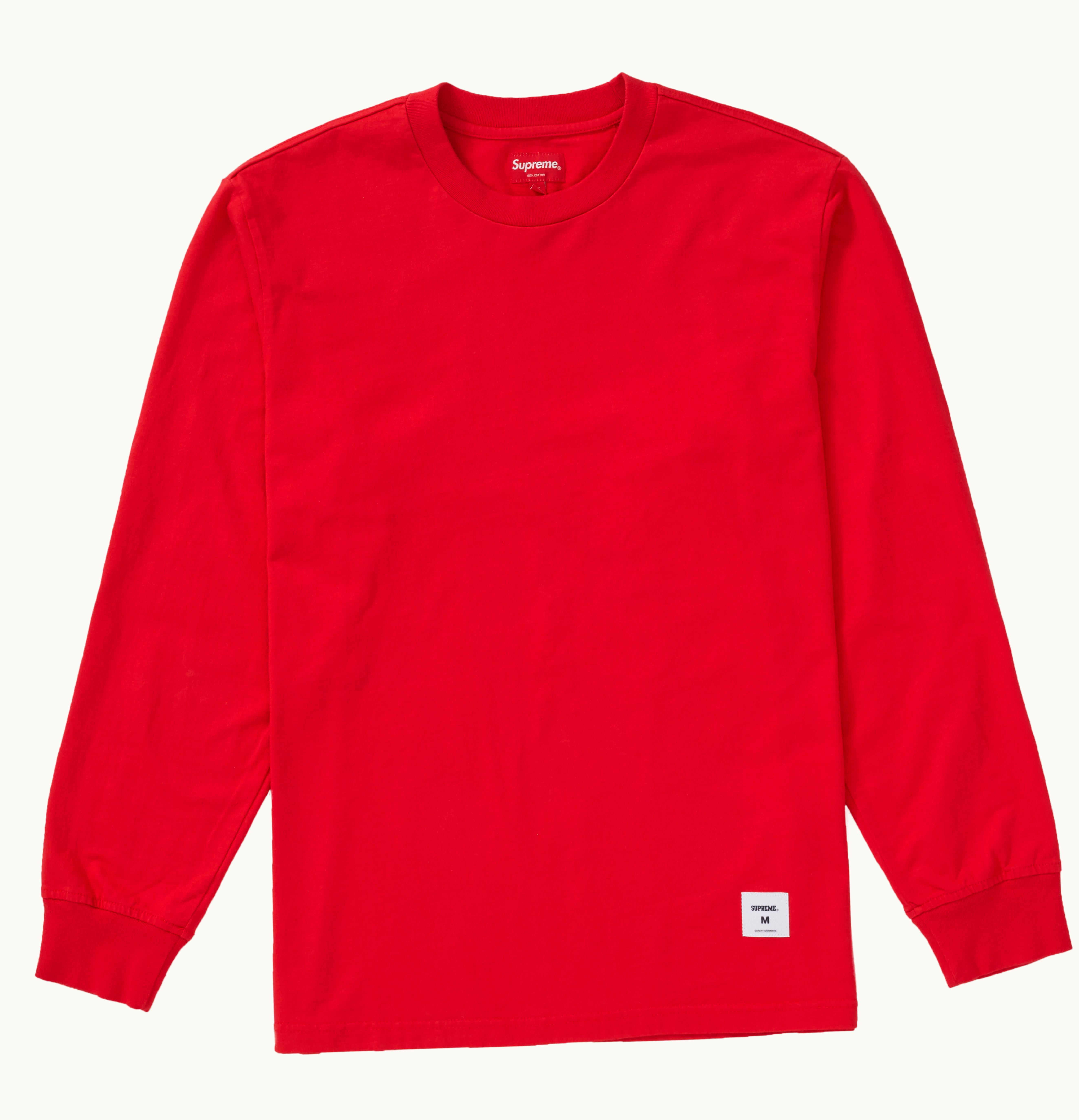 Supreme Supreme Trademark L S Top Red