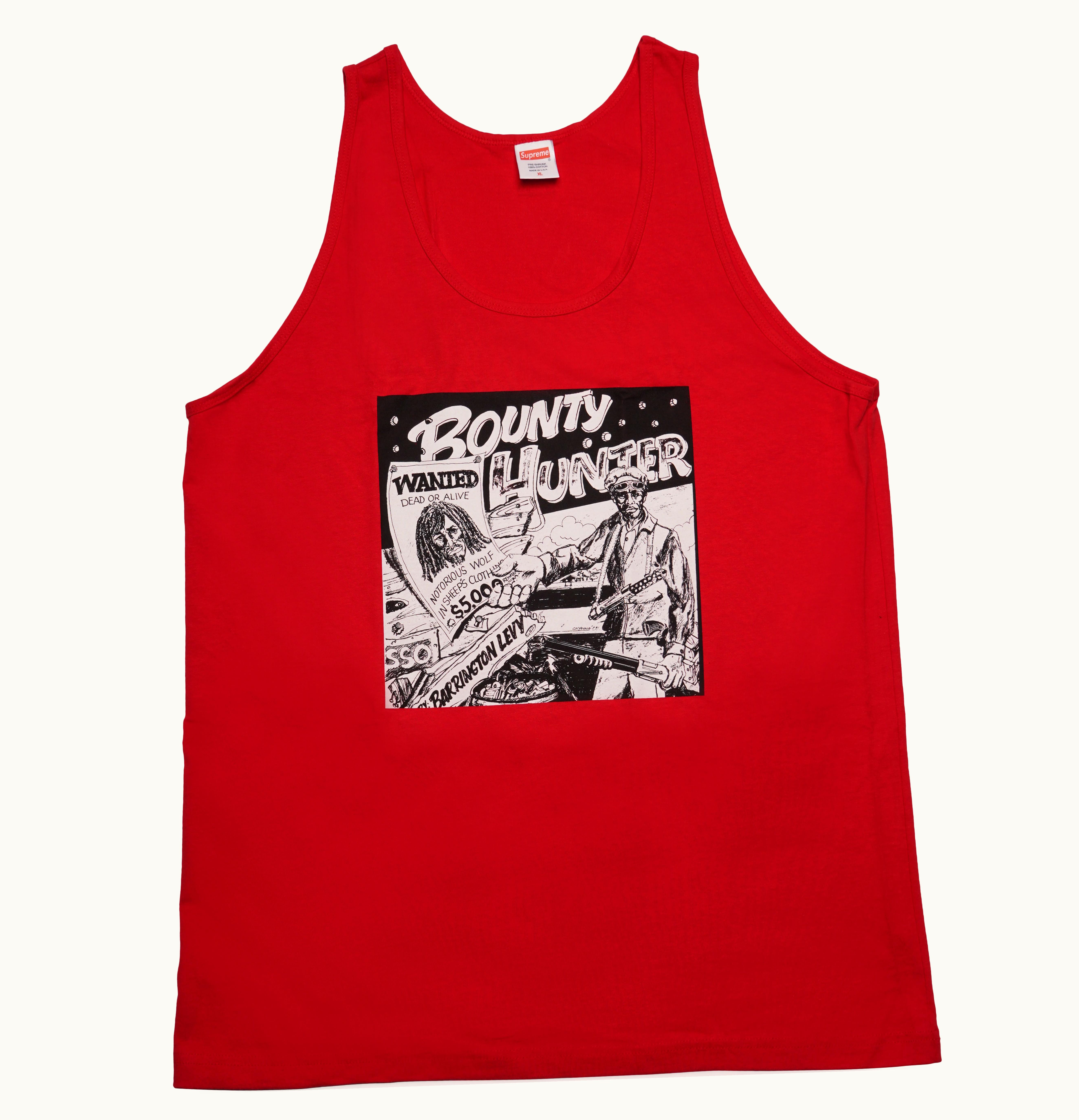 Supreme Supreme Barrington Levy Jah Life Bounty Hunter Tank Top Red
