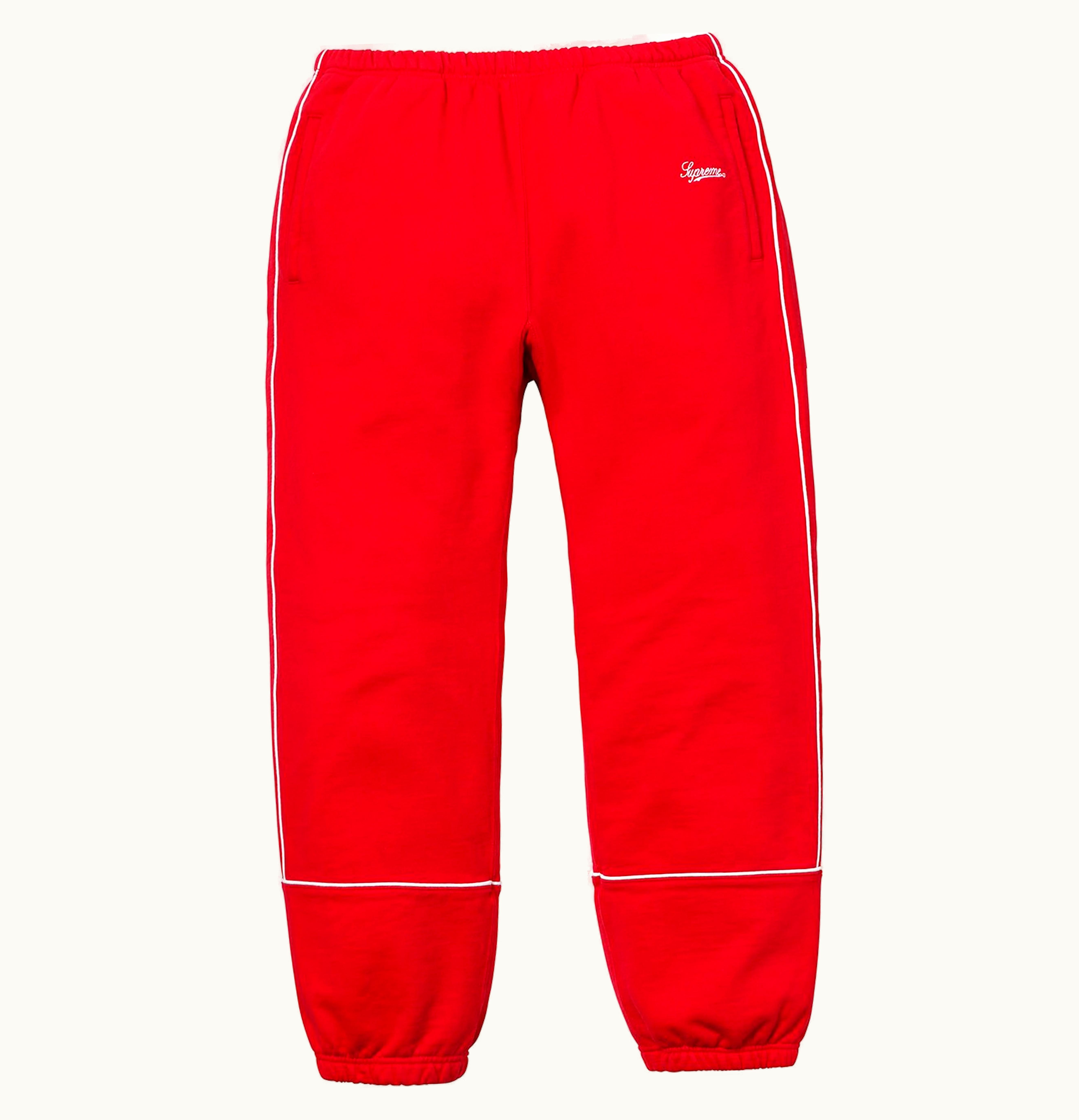 Supreme Supreme Piping Sweatpant Red