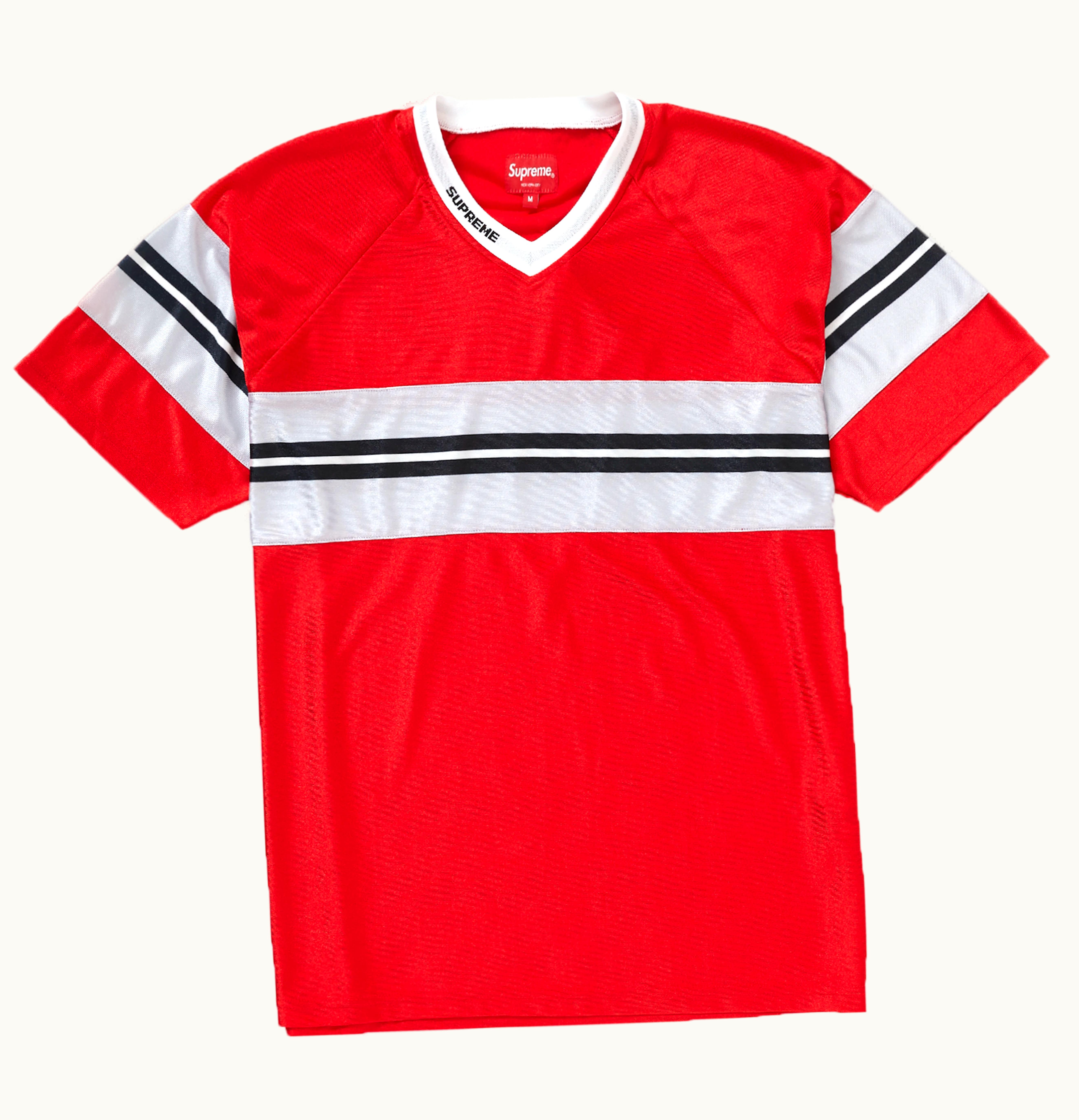 Supreme Supreme Dazzle Chest Stripe S S Top Red