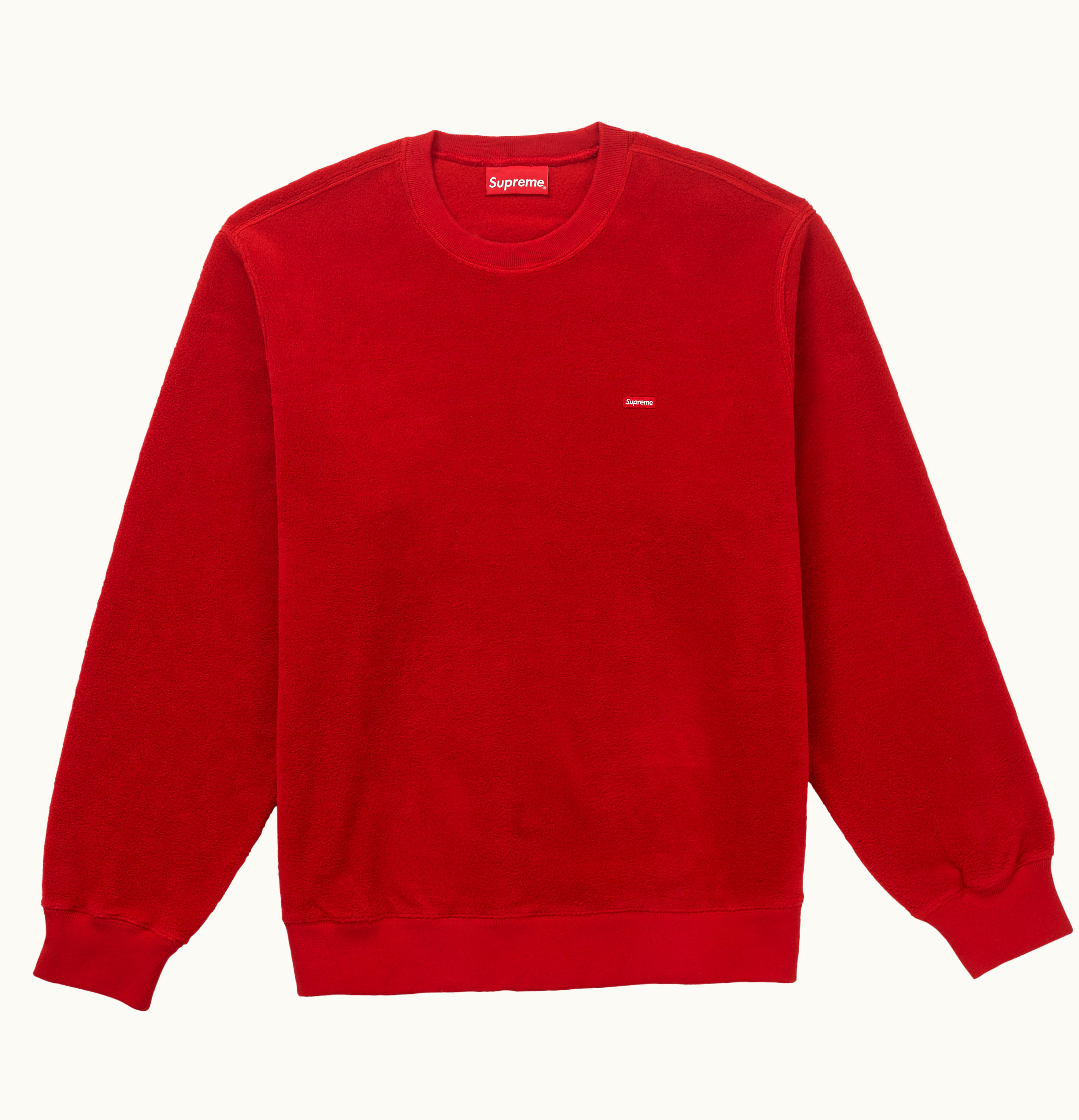 Supreme Supreme Polartec Small Box Crewneck Red