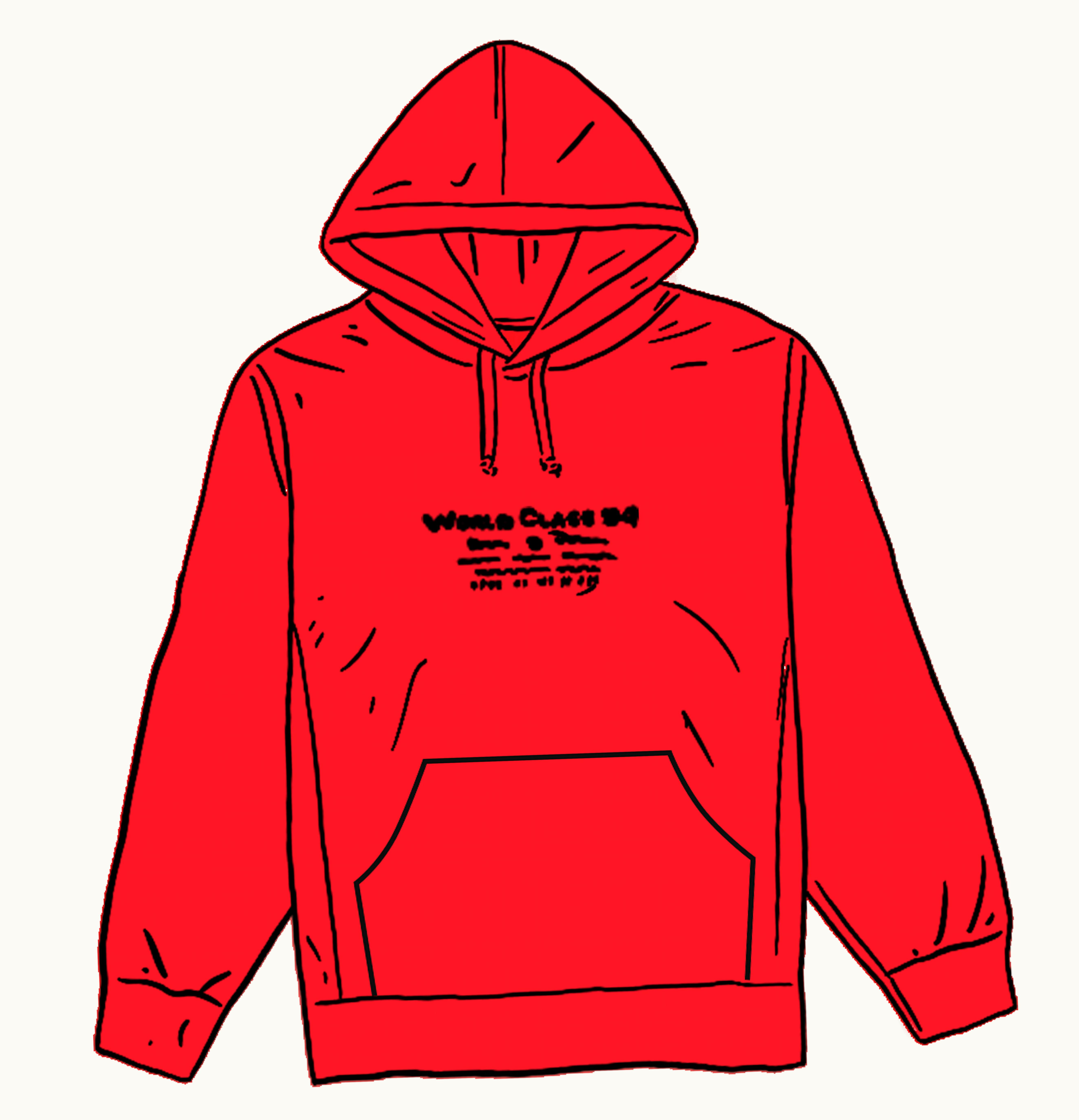 Supreme Supreme Best Of The Best Hooded L S Top Red