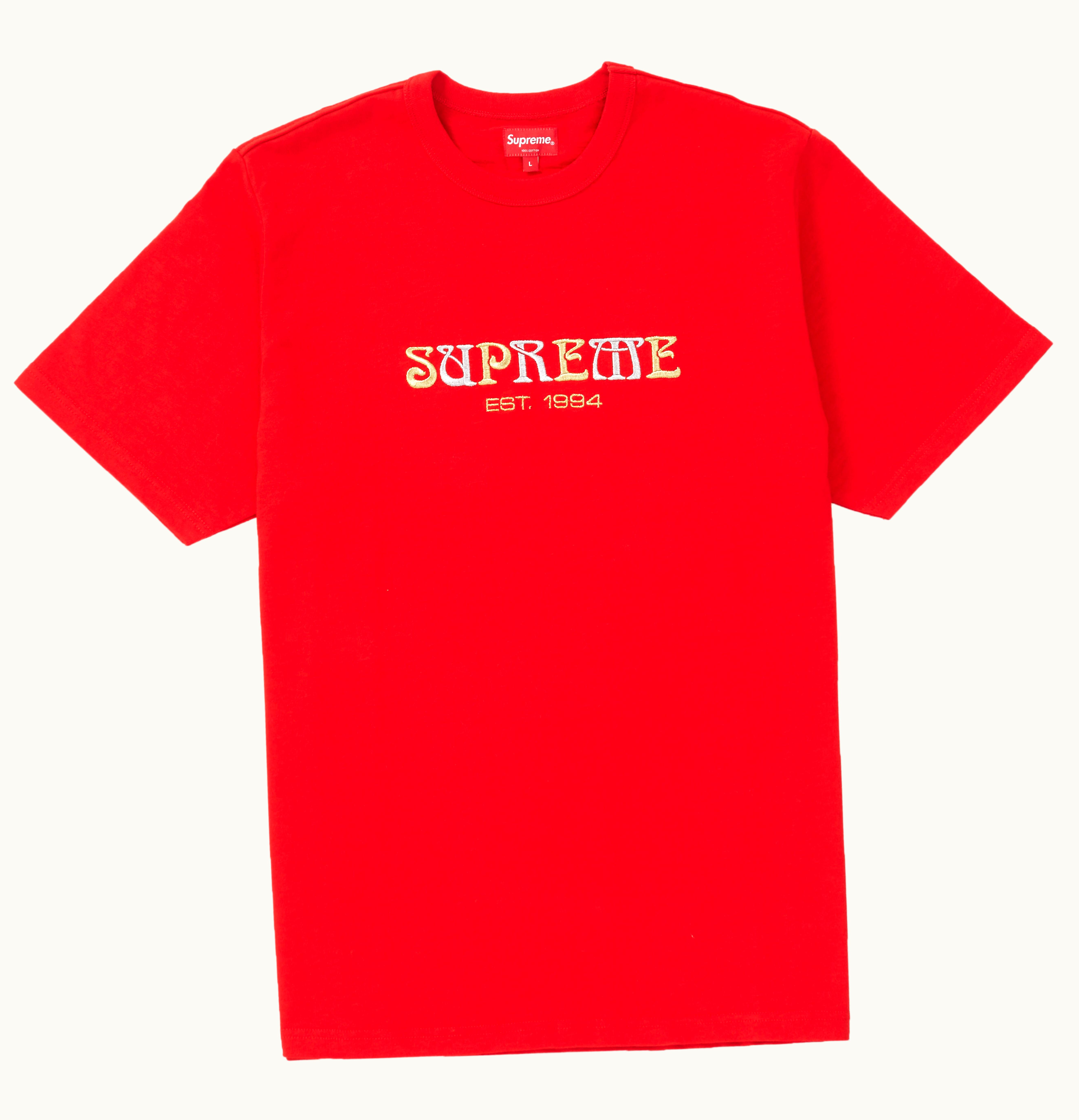 Supreme Supreme Nouveau Logo Tee Red
