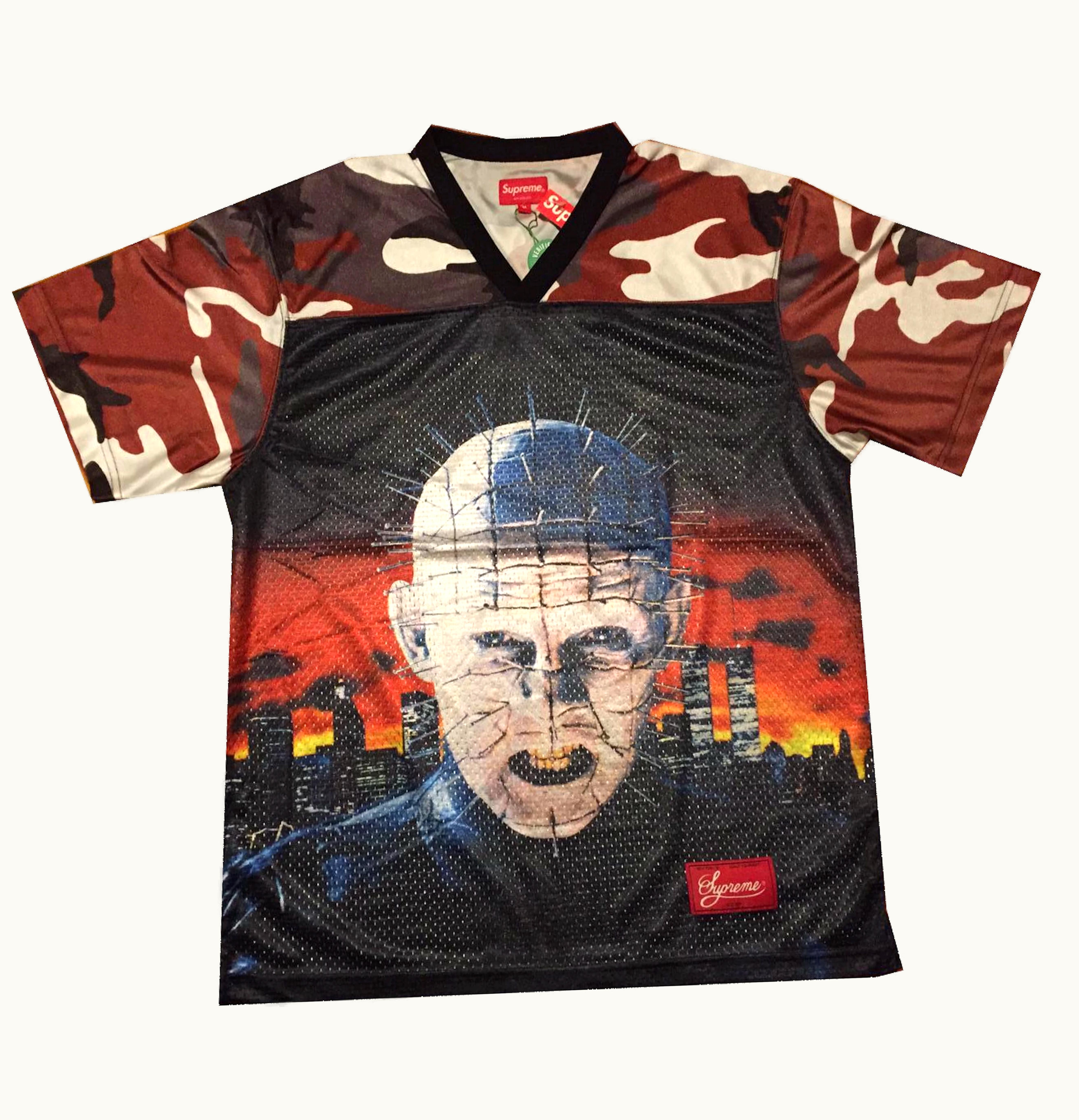 Supreme Supreme Hellraiser Football Jersey Red Camo