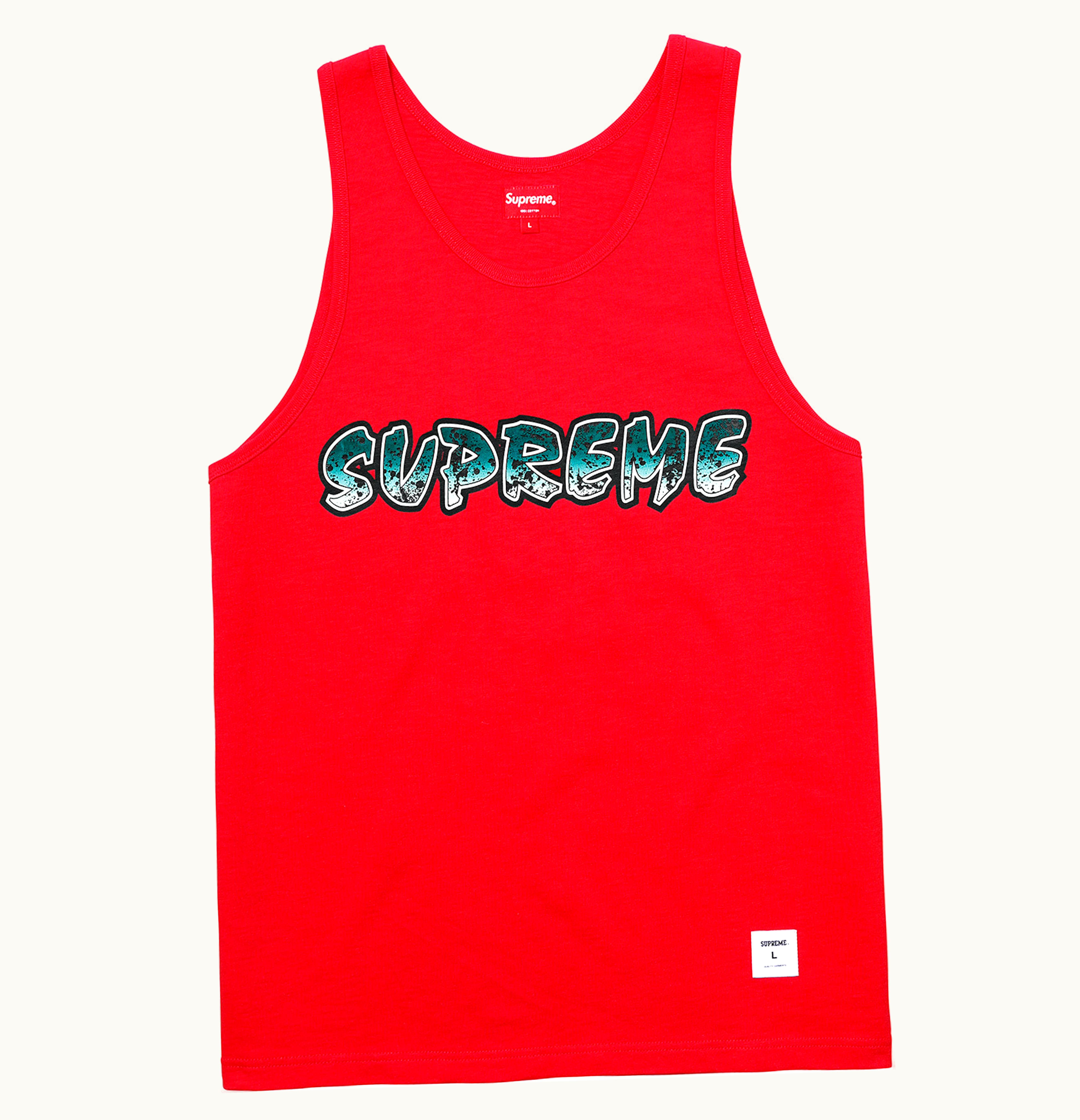 Supreme Supreme Splatter Tank Top Red