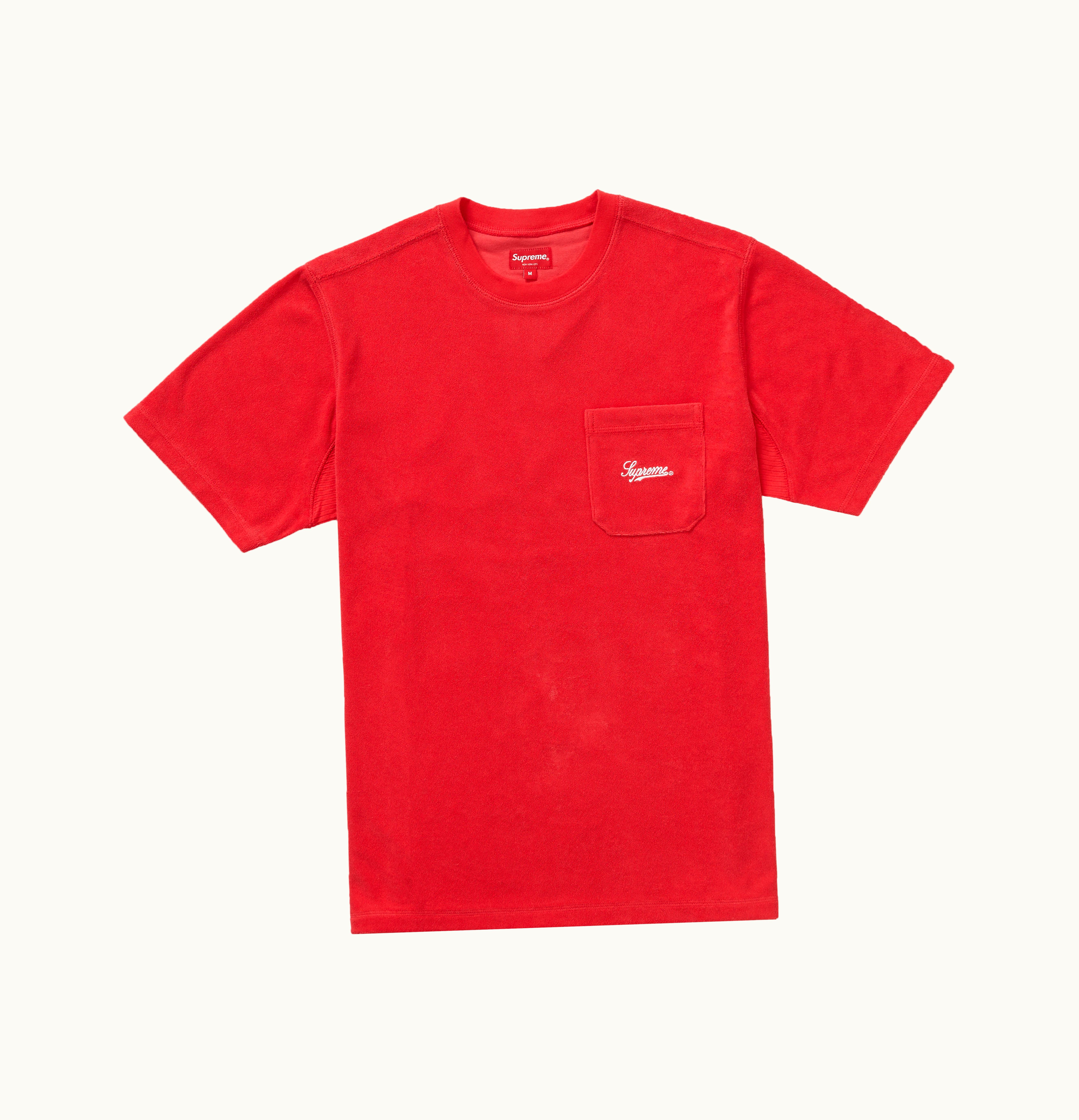 Supreme Supreme Terry Pocket Tee Red