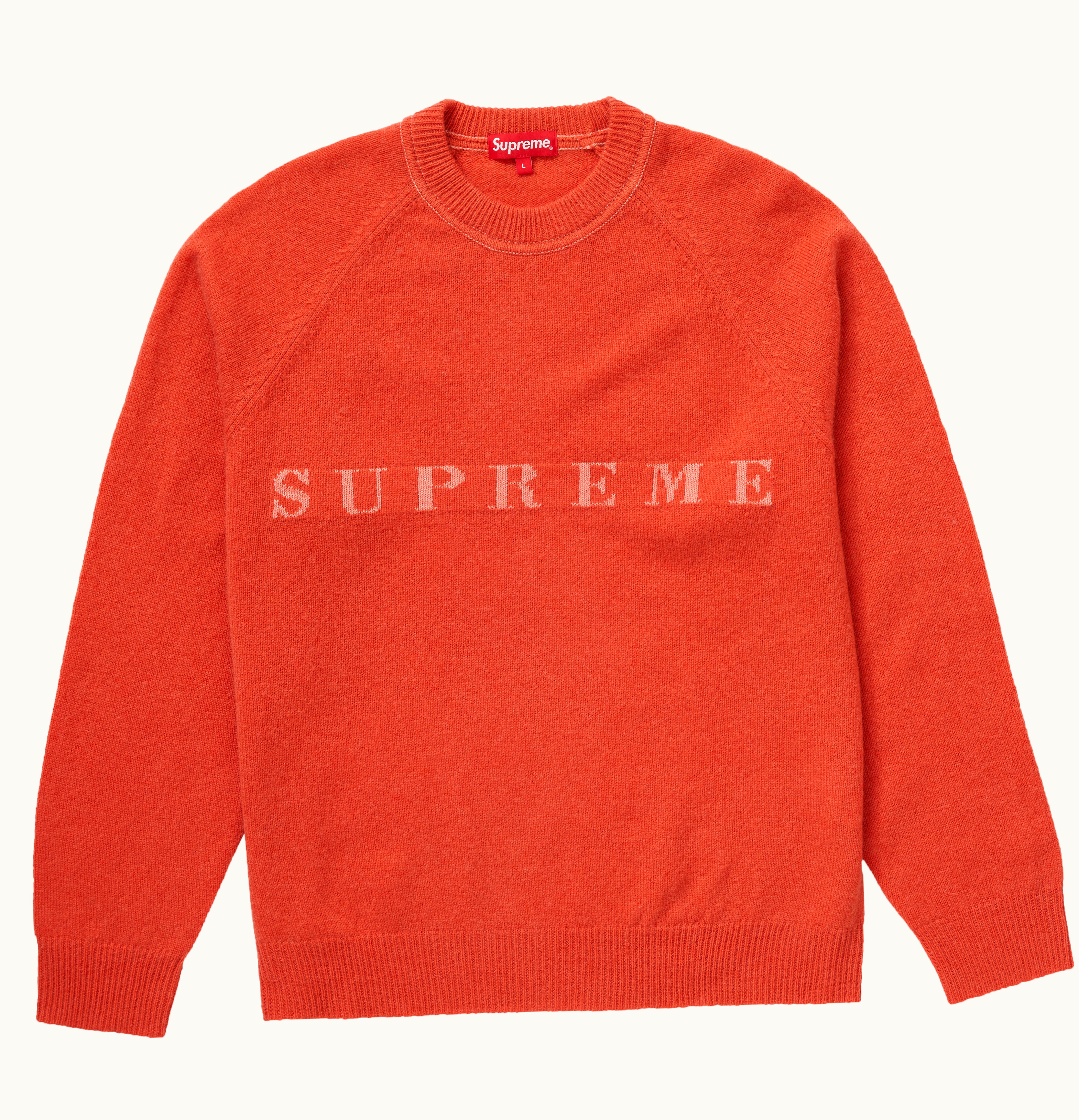 Supreme Supreme Stone Washed Sweater Red