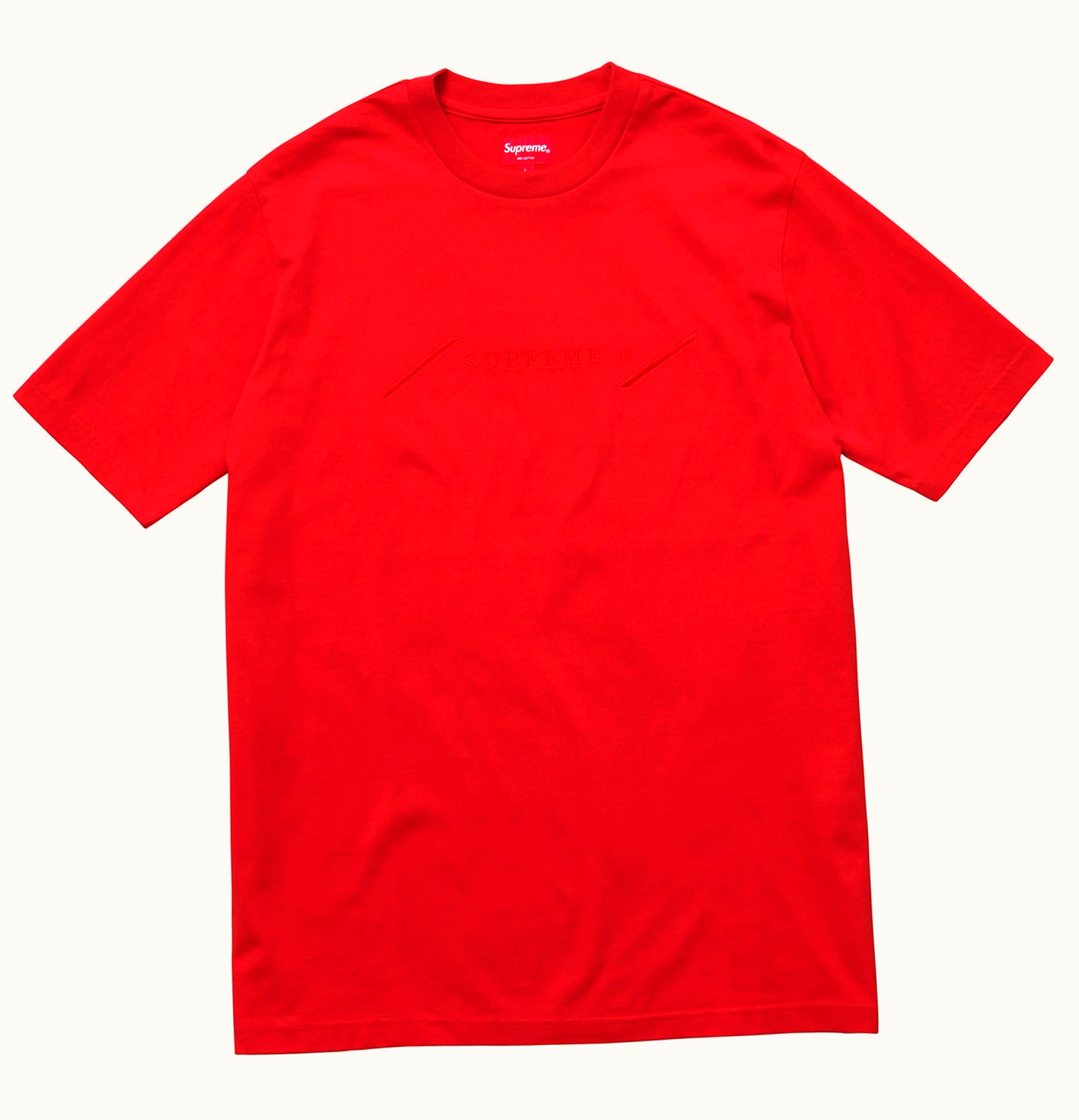 Supreme Supreme Tonal Embroidery Top Red