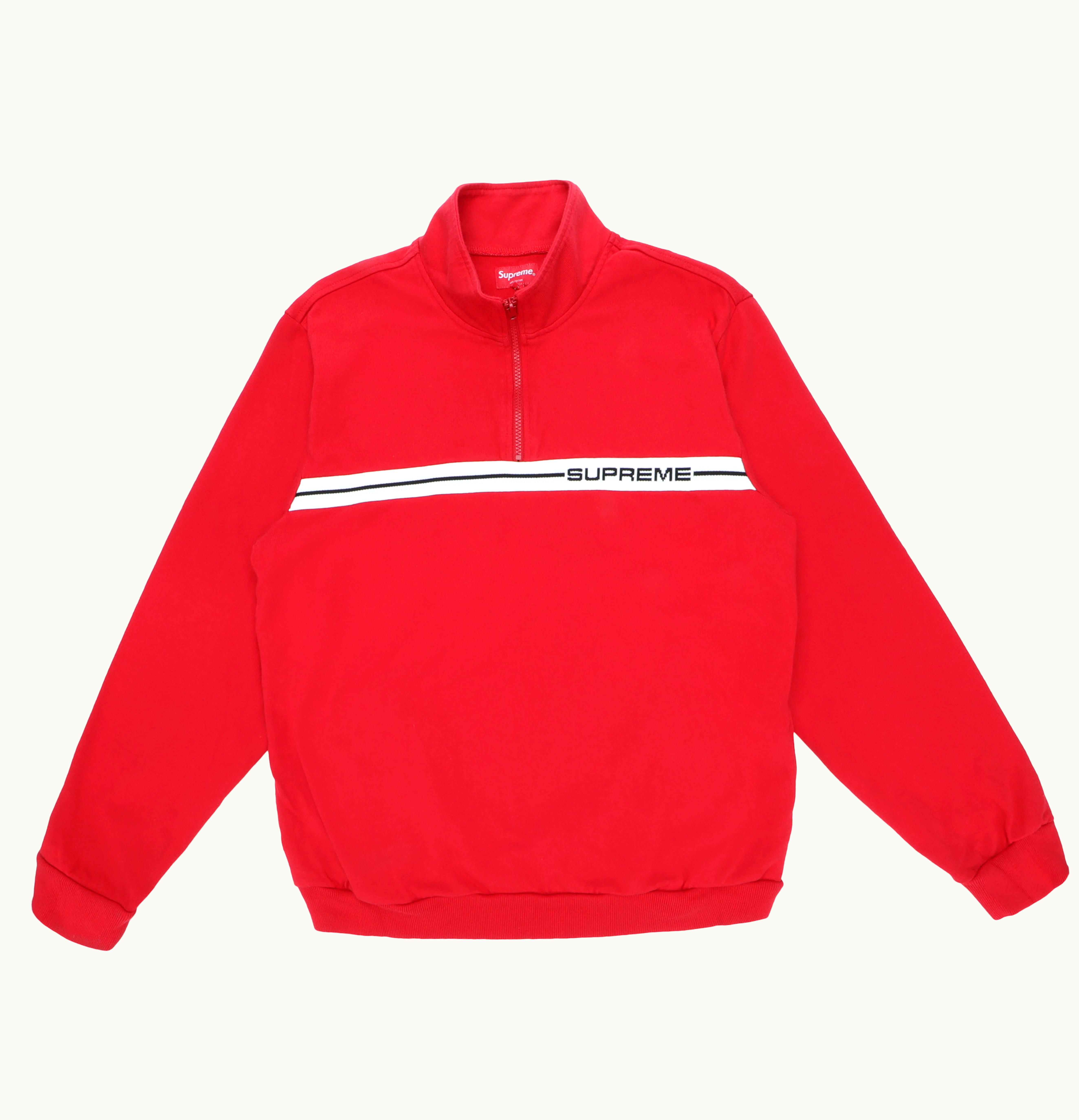 Supreme Supreme Half Zip Warm Up Red
