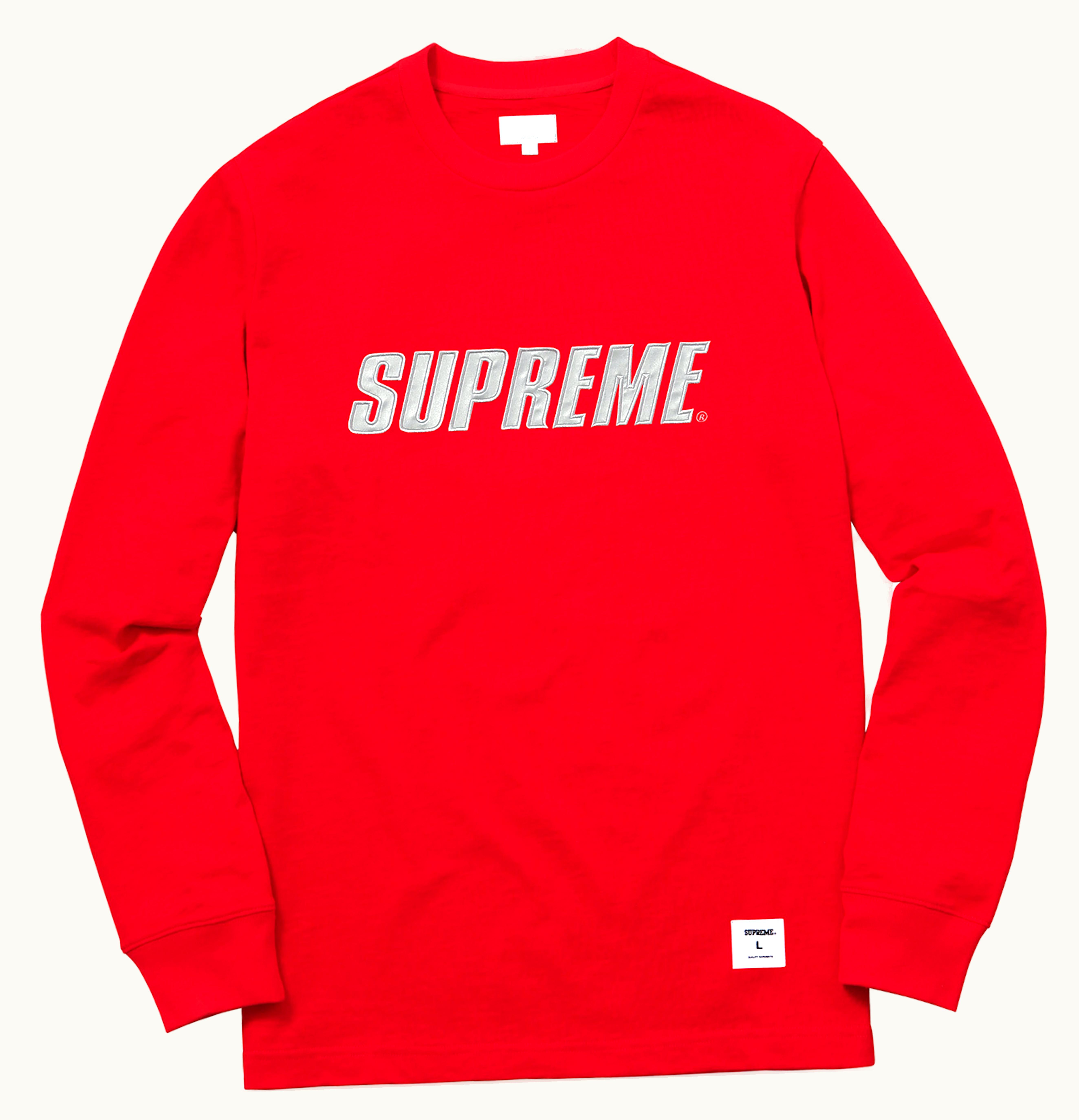 Supreme Supreme Metallic LS Top Red