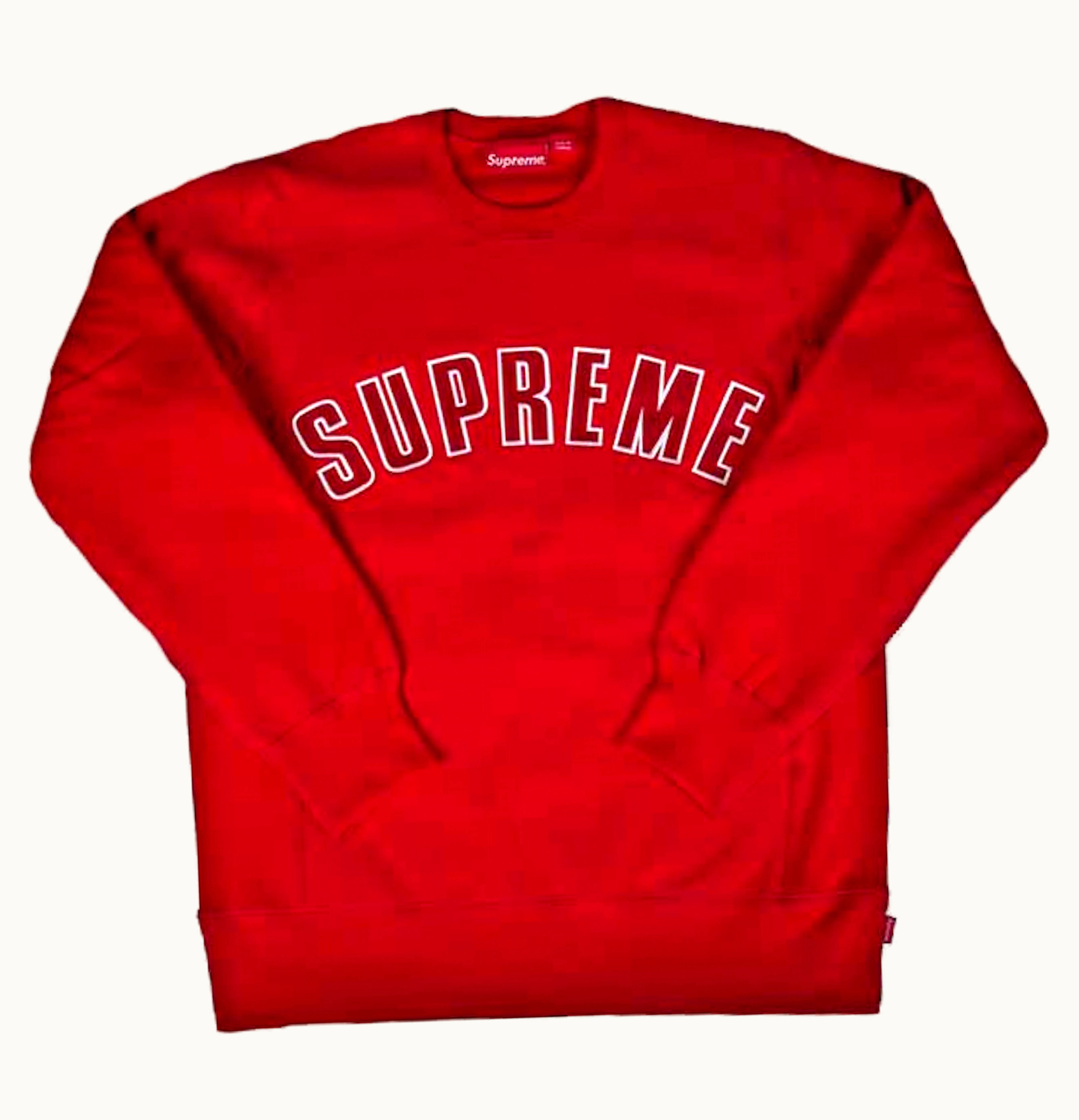 Supreme Supreme Arc Logo Crewneck Red
