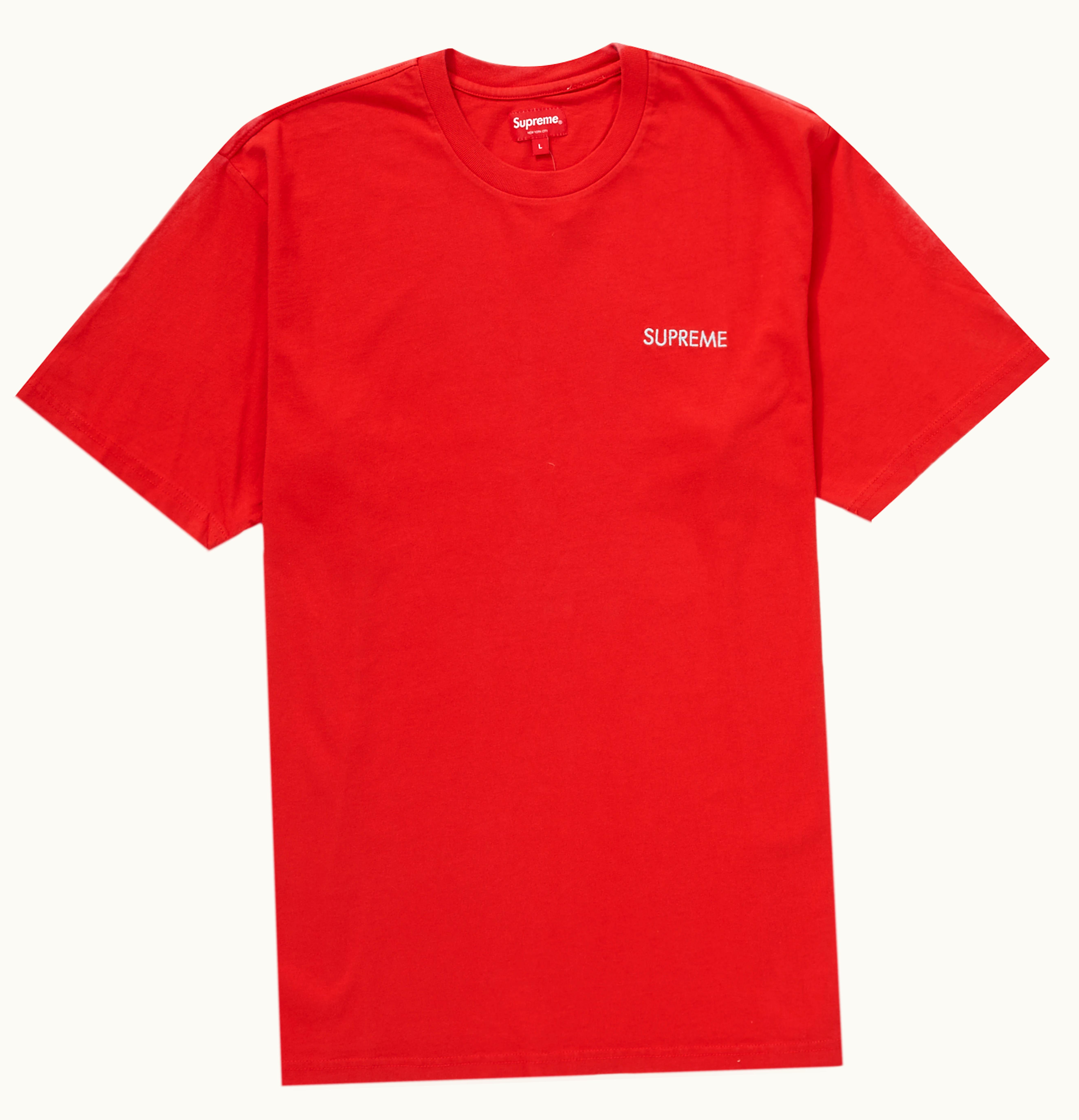 Supreme Supreme Washed Capital S S Top Red