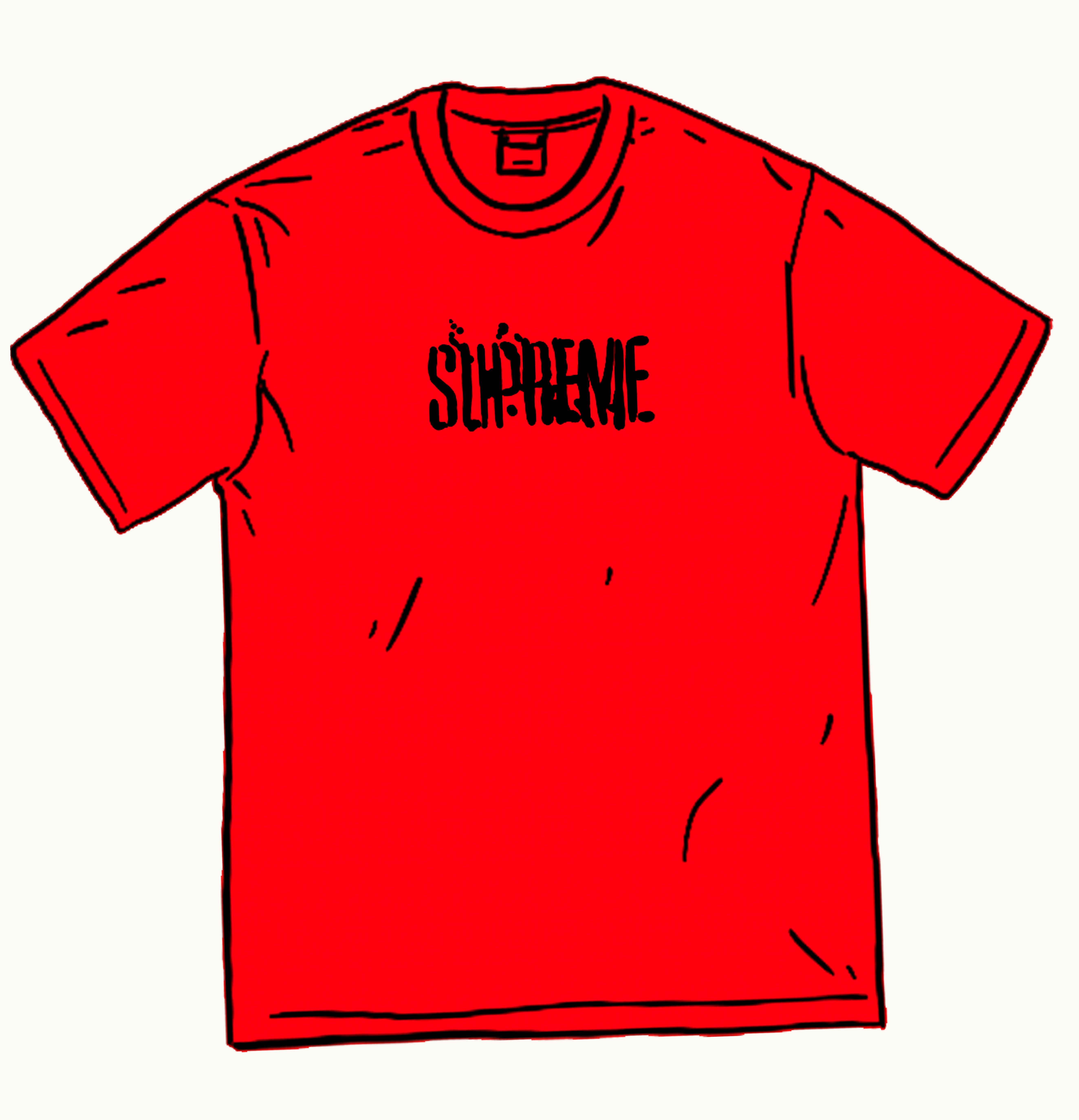 Supreme Supreme Splatter S S Top Red