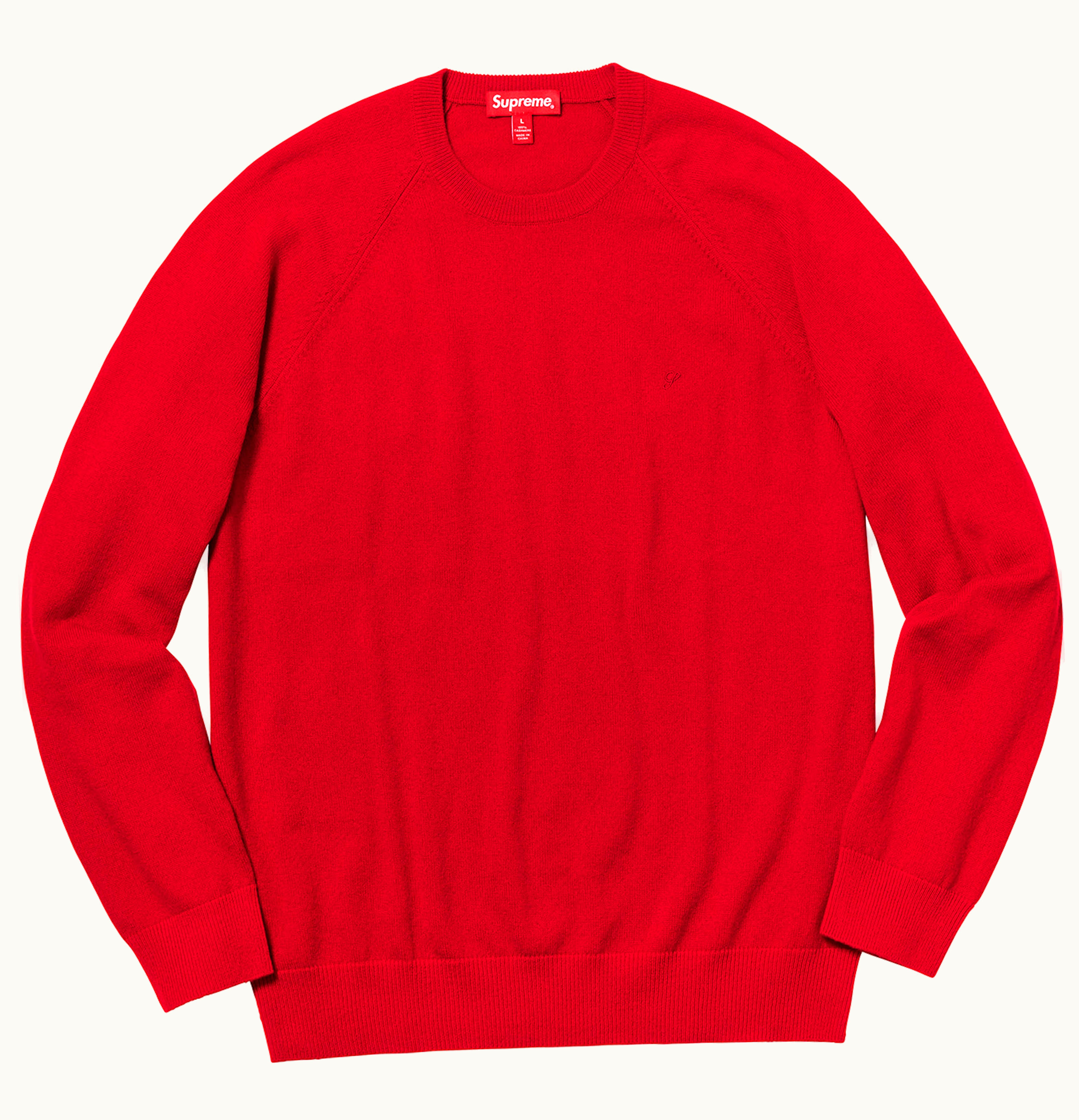 Supreme Supreme Cashmere Sweater FW18 Red