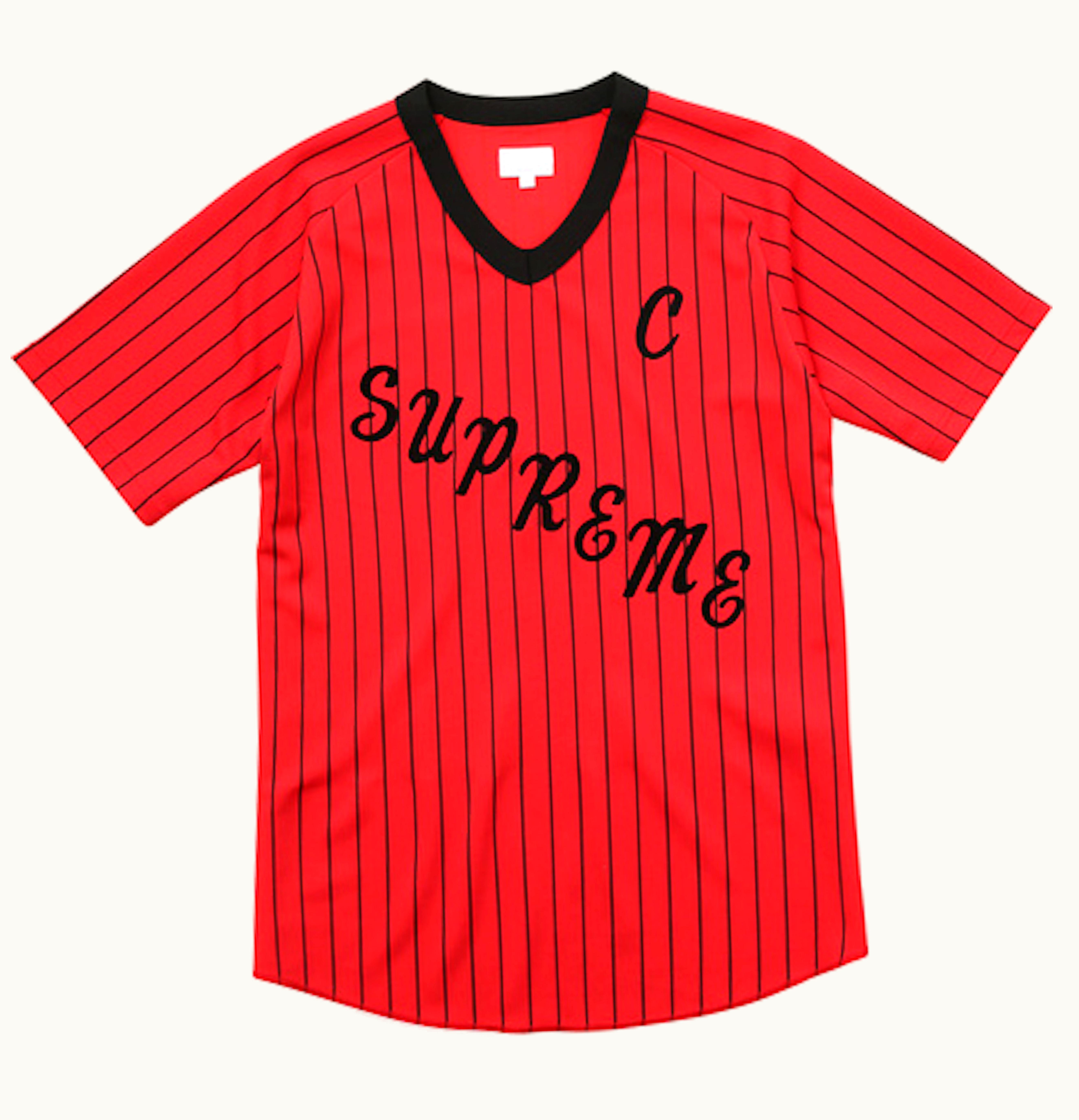 Supreme Supreme AD Baseball Jersey Red