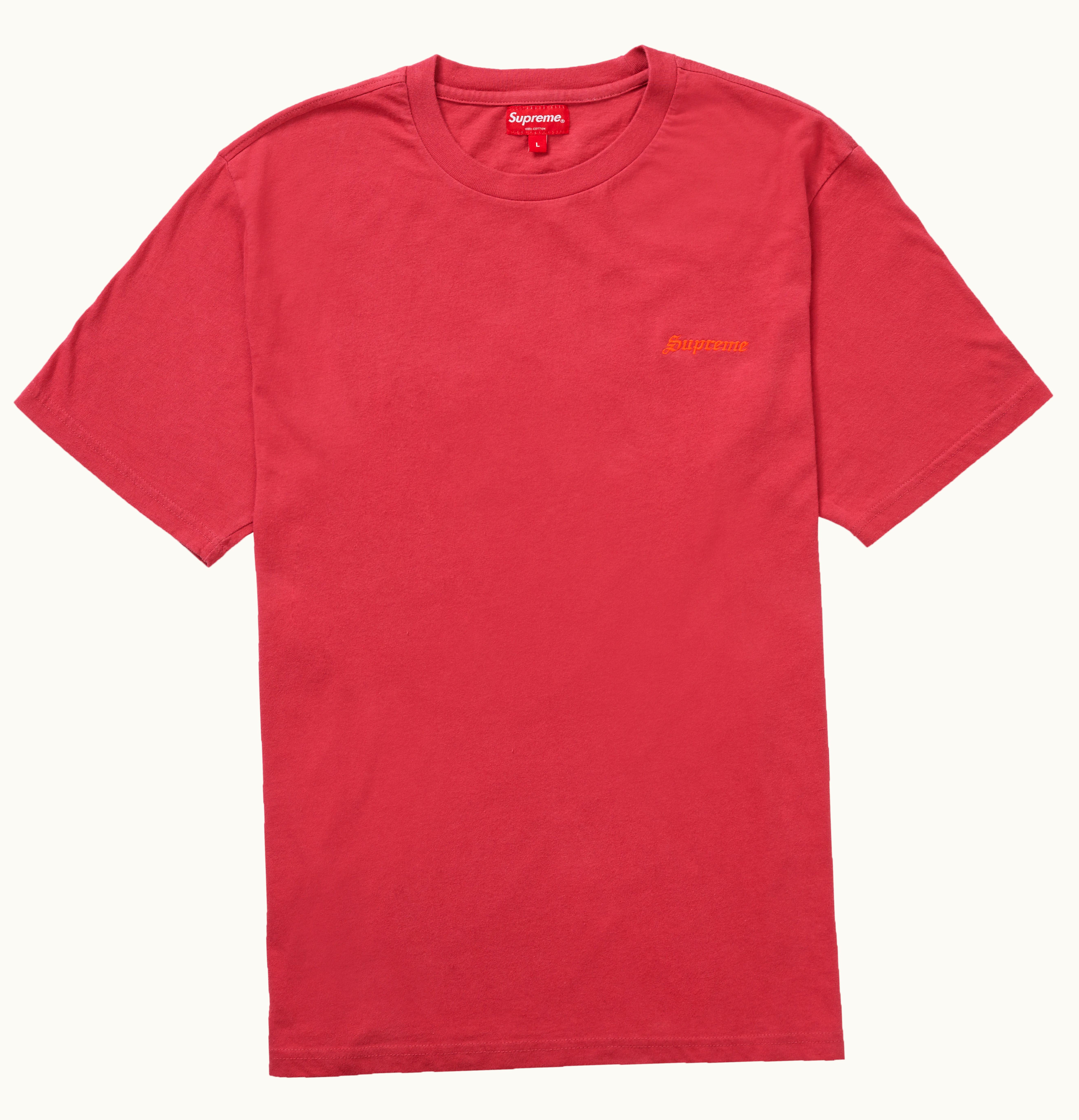 Supreme Supreme Washed S S Tee Red