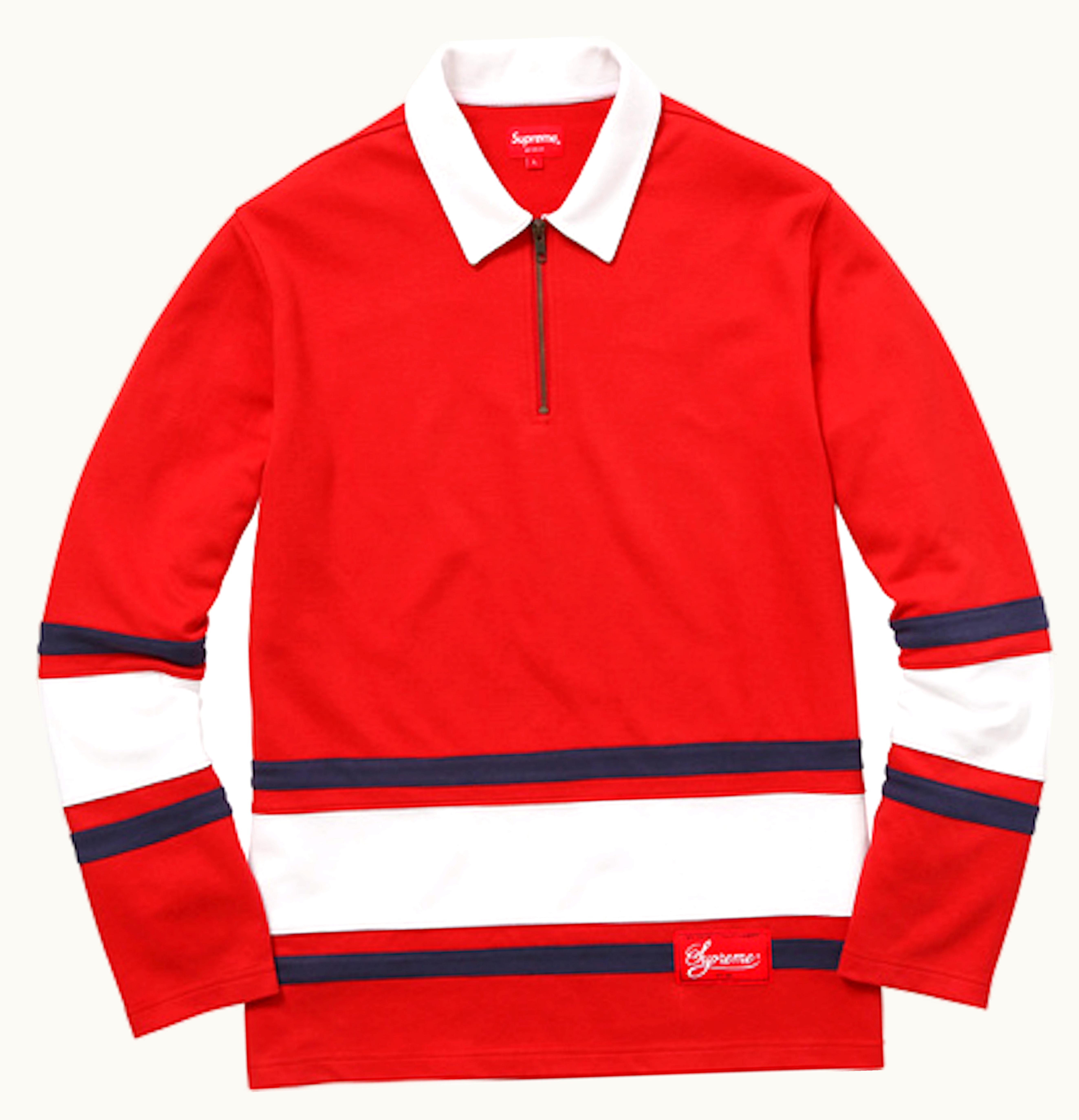 Supreme Supreme Half Zip Rugby Red
